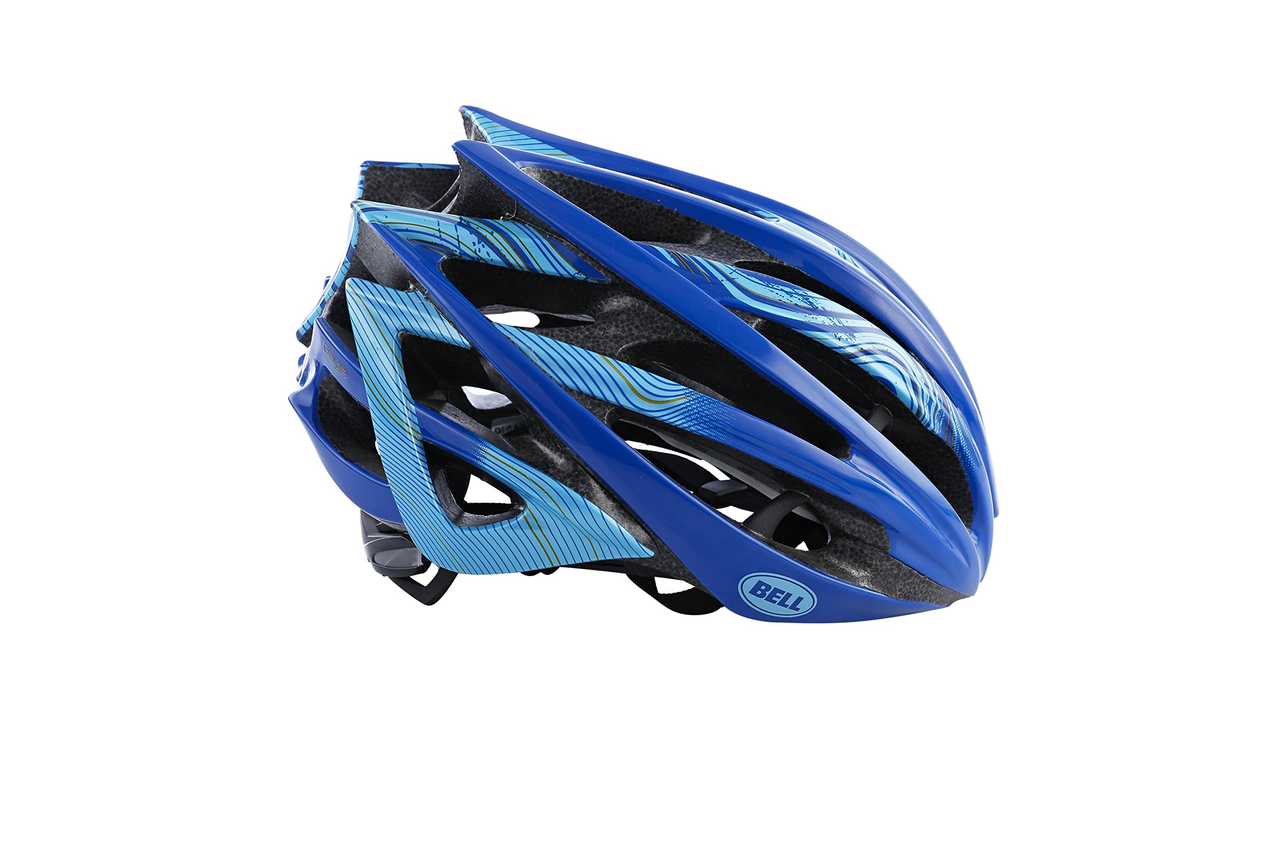 bell gage bike helmet Racing blue/yellow (Head circumference: 59-63 cm) Sports & Outdoors Bass Fishing Good Fishing casco para coche Color:Green Crackle