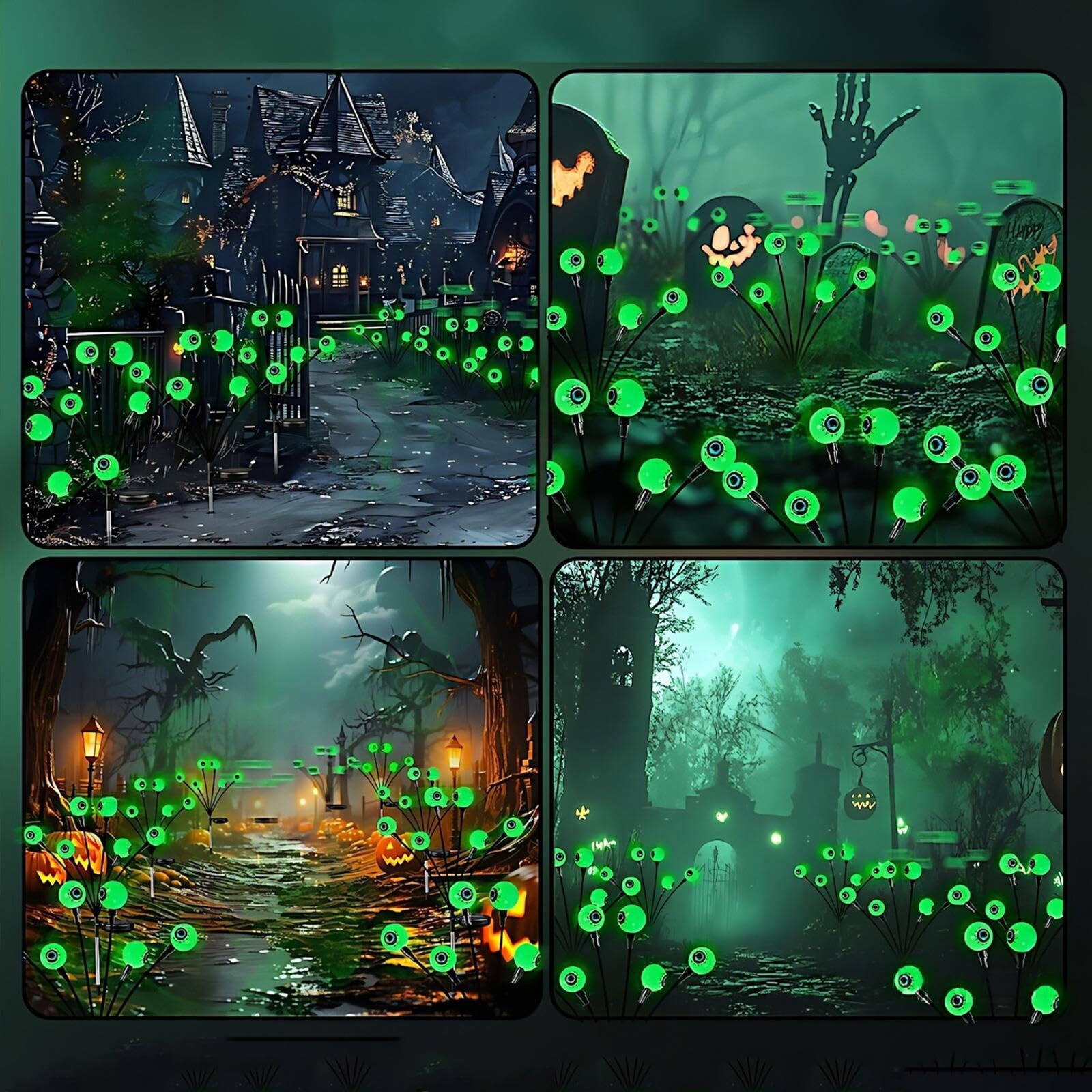 Decorazioni Halloween Esterno, Luci a Picchetto Halloween