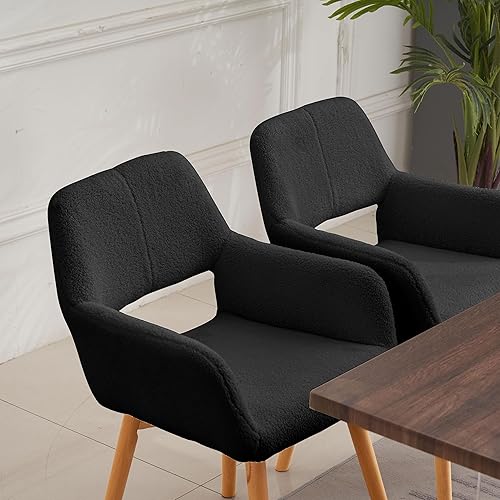 Miniatura 4 de Juego de 2, 4 y 6 sillas modernas, cómodas, decorativas, tapizadas en tela para cocina, comedor, sala, dormitorios, sala de espera, de escritorio