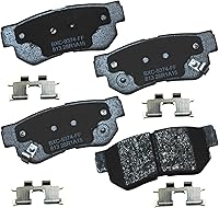 Vista 201 de Pastillas de freno traseras cerámicas Bendix Premium SBC1337 para Cadillac CTS 2014-2008, SRX 2016-2010, Chevrolet Camaro 2015-2010, Saab 9-4X 2011