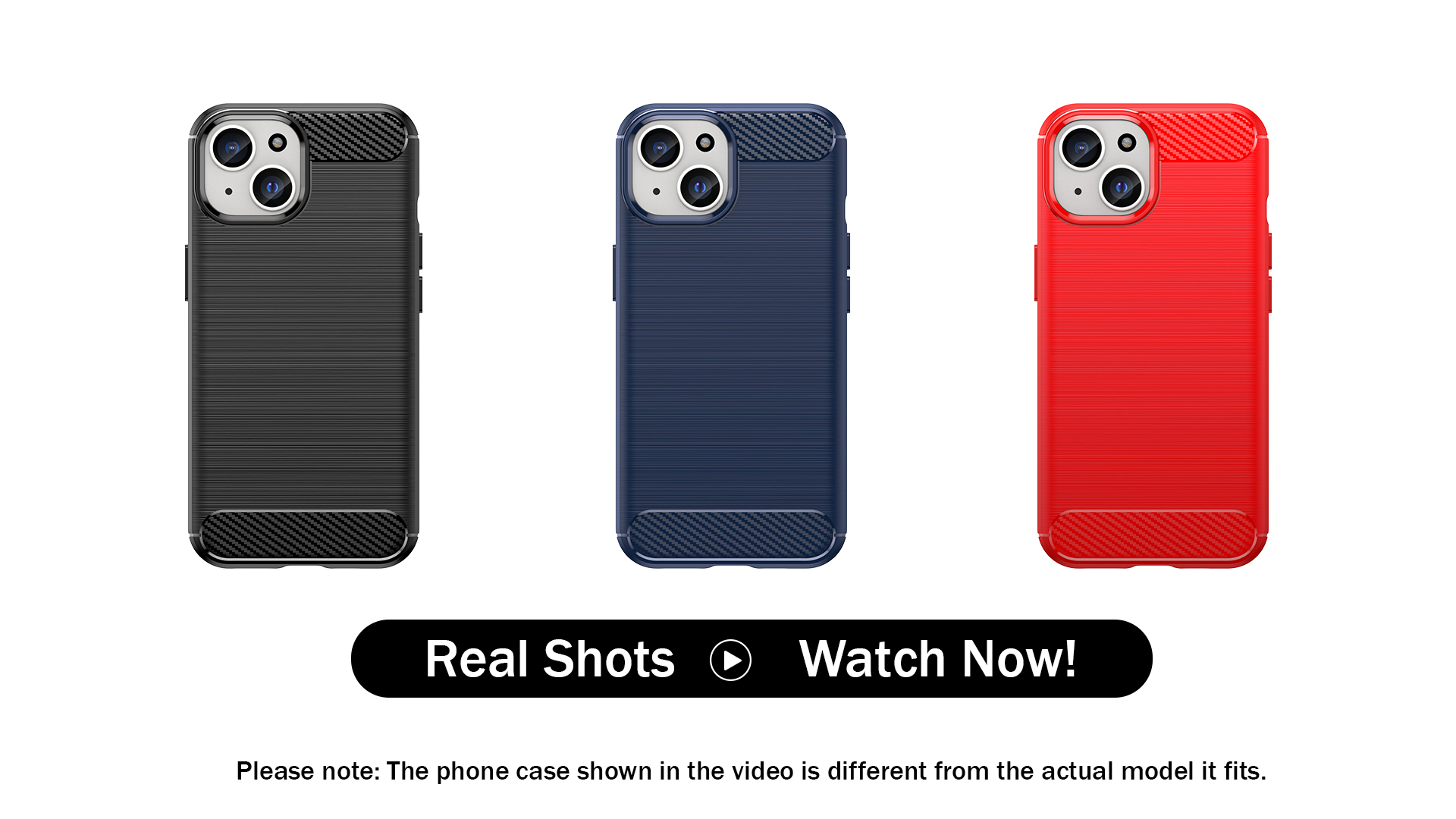 Coque TPU Effet Carbone Pour Motorola Moto E13, E20, E22, E30, E32, E40 - Noire, Anti-choc