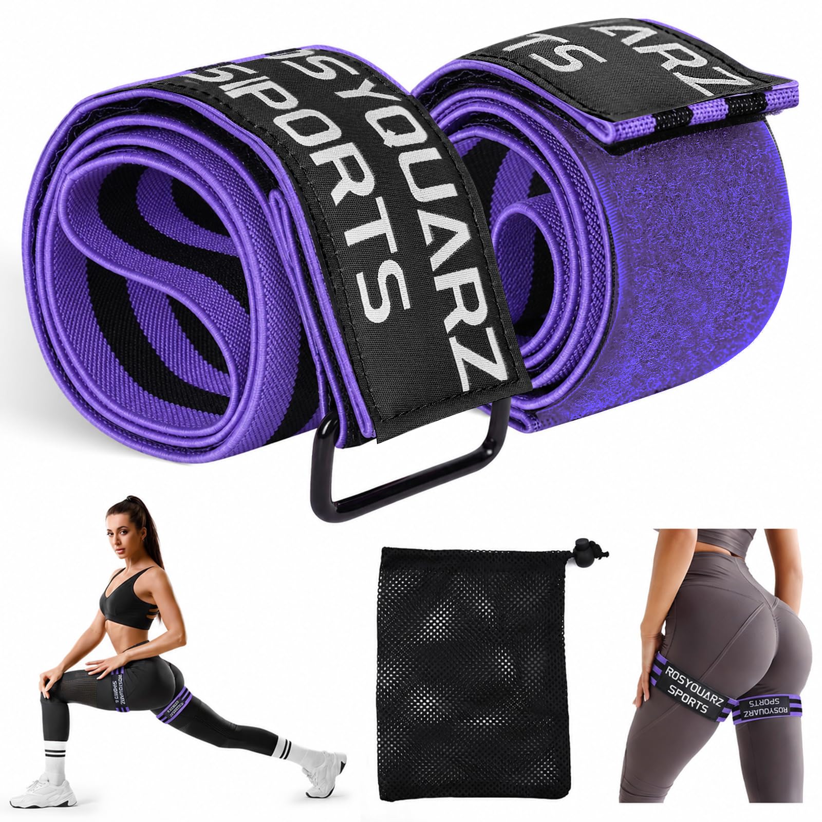 Booty Bands for Working Out, Blood Flow Restriction Bands for Women/Men, Adjustable Velcro Occlusion Resistance Bands BFR Training Bands