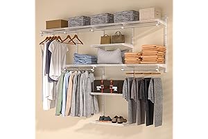 Homde Expandable Wall-Mount Closet Organizer