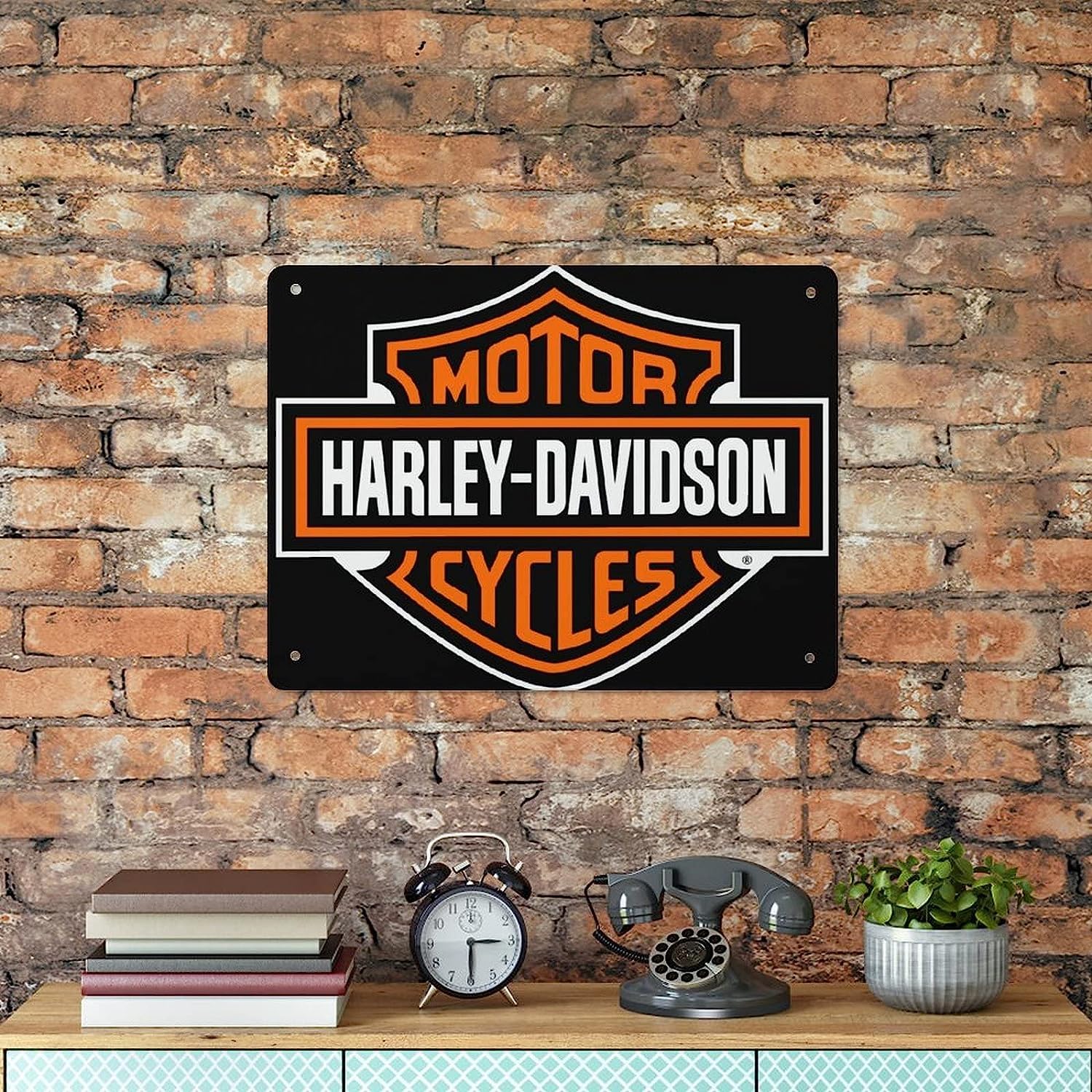 Harley-Davidson風　壁掛けインテリア Harley-Davidson風壁掛けインテリア