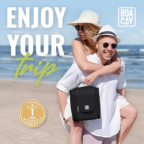 Miniatura 10 de Bolsa premium de artículos de aseo personal para viaje para hombres y mujeres bolsa de higiene kit organizador de baño con soporte de banda elástica