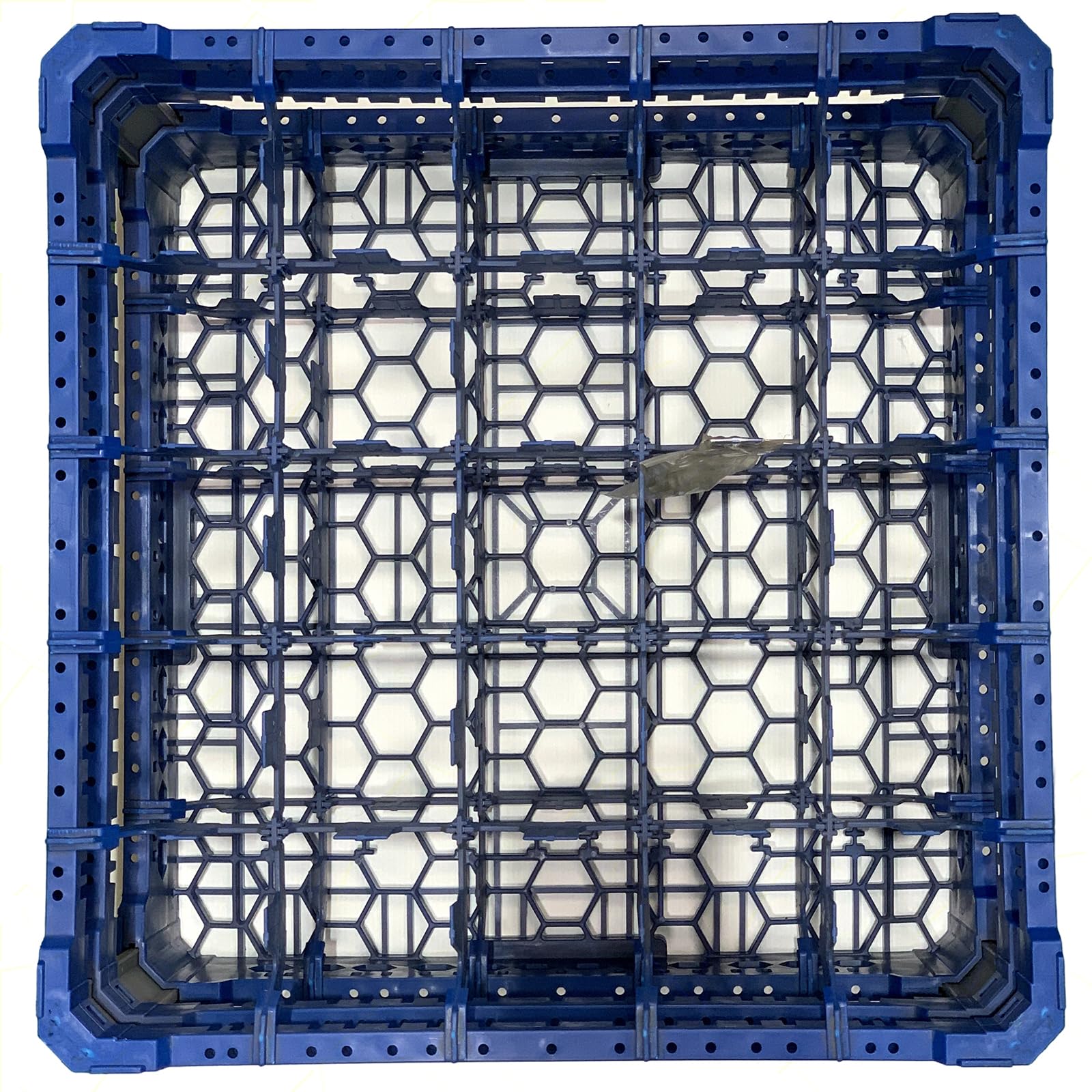 Sicignano | Cesta para lavar vasos, plástico alimentario, apilables, resistentes hasta +95 °C, ideales para lavado, secado y almacenamiento – Medidas 500 x 500 mm (5 x 5, kit de 4)