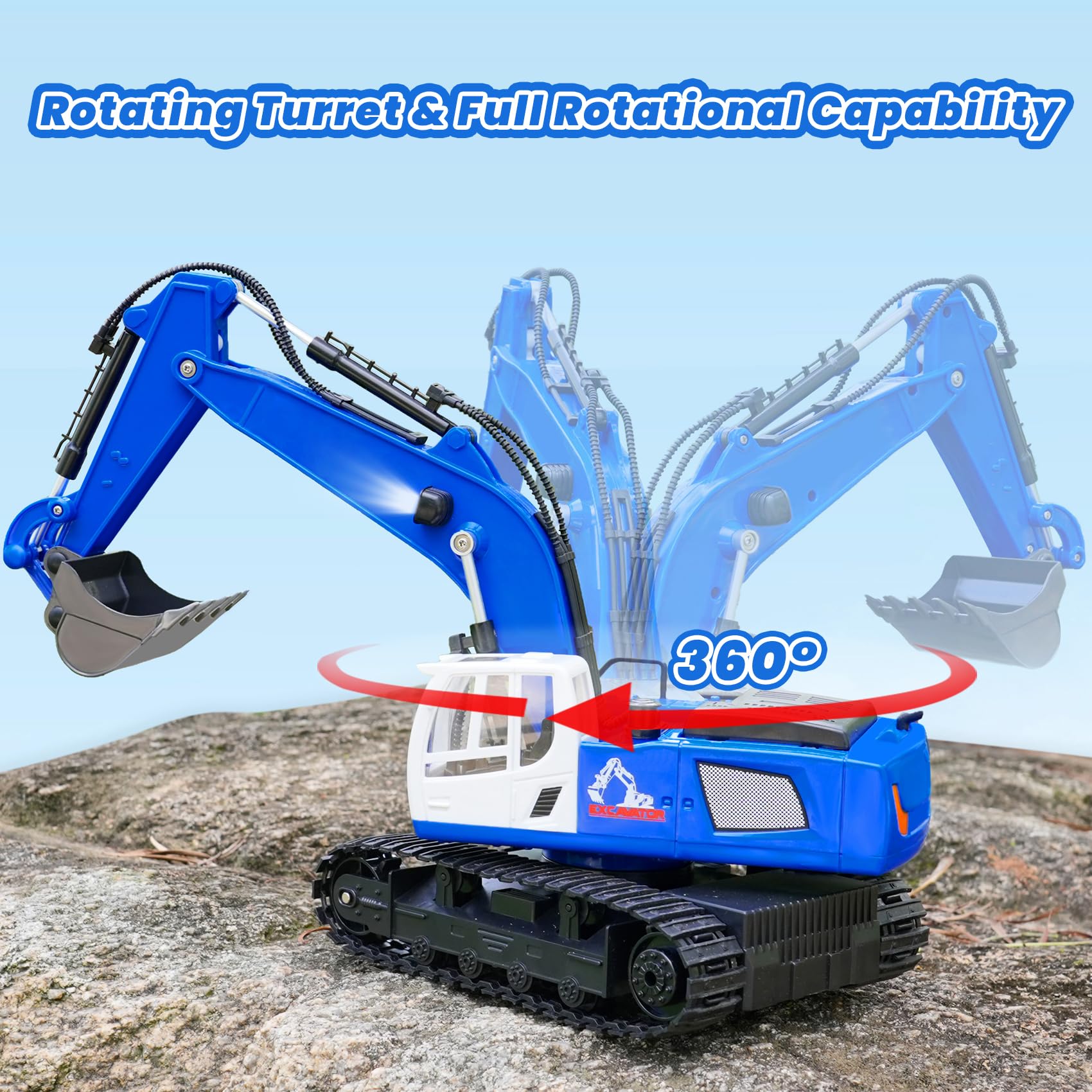 Op afstand- & app-gestuurde graafmachines