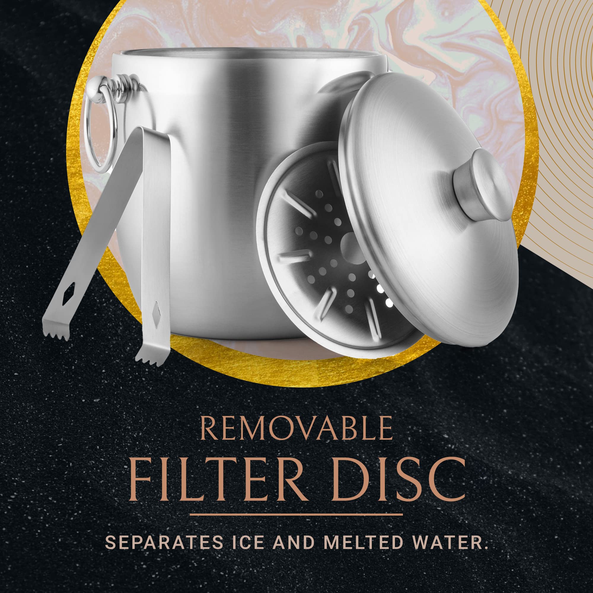 Buy Bellemain Stainless Steel Ice Bucket with Lid Double Wall