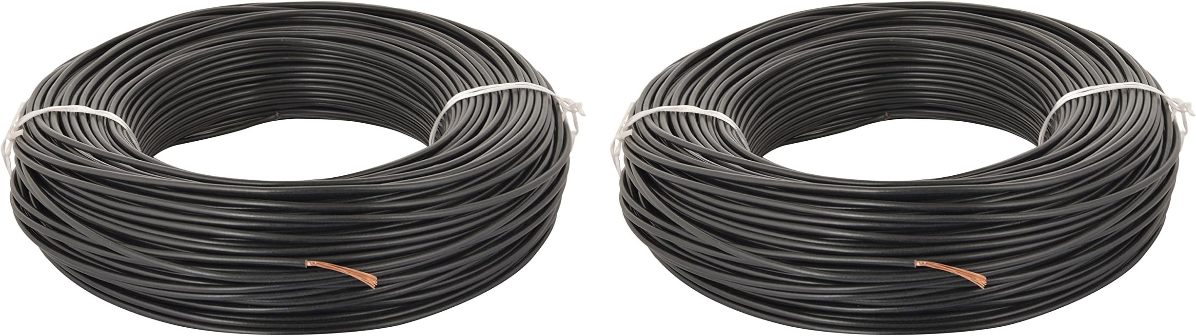 ALOKA FlEX Copper with PVC Electrical Cable Wire (Black, 1.5 Square mm- Black (2), Pack of 2)