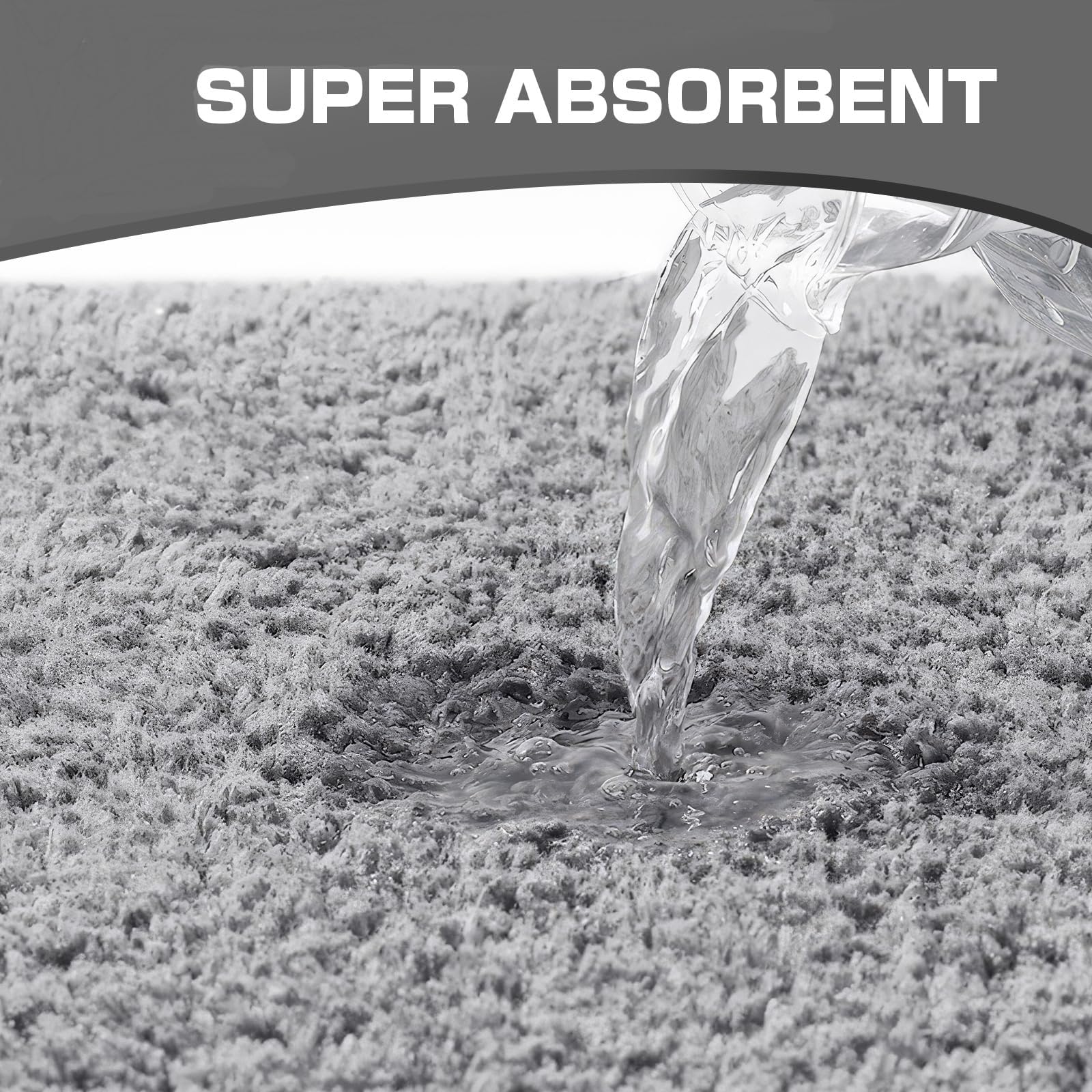 Alfombra de baño de microfibra suave, antideslizante, sin agua, de secado rápido, lavable, gruesa, 40 x 60 cm, para máxima seguridad