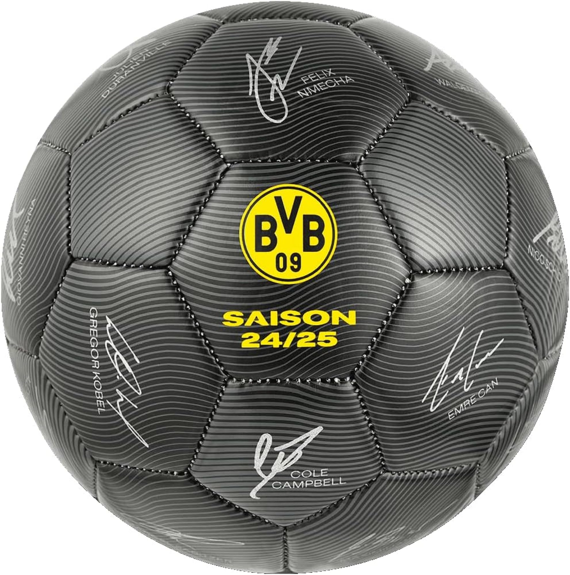 Borussia Dortmund BVB piłka do podpisu 2024/25, sygnowana, żółta, rozmiar 5