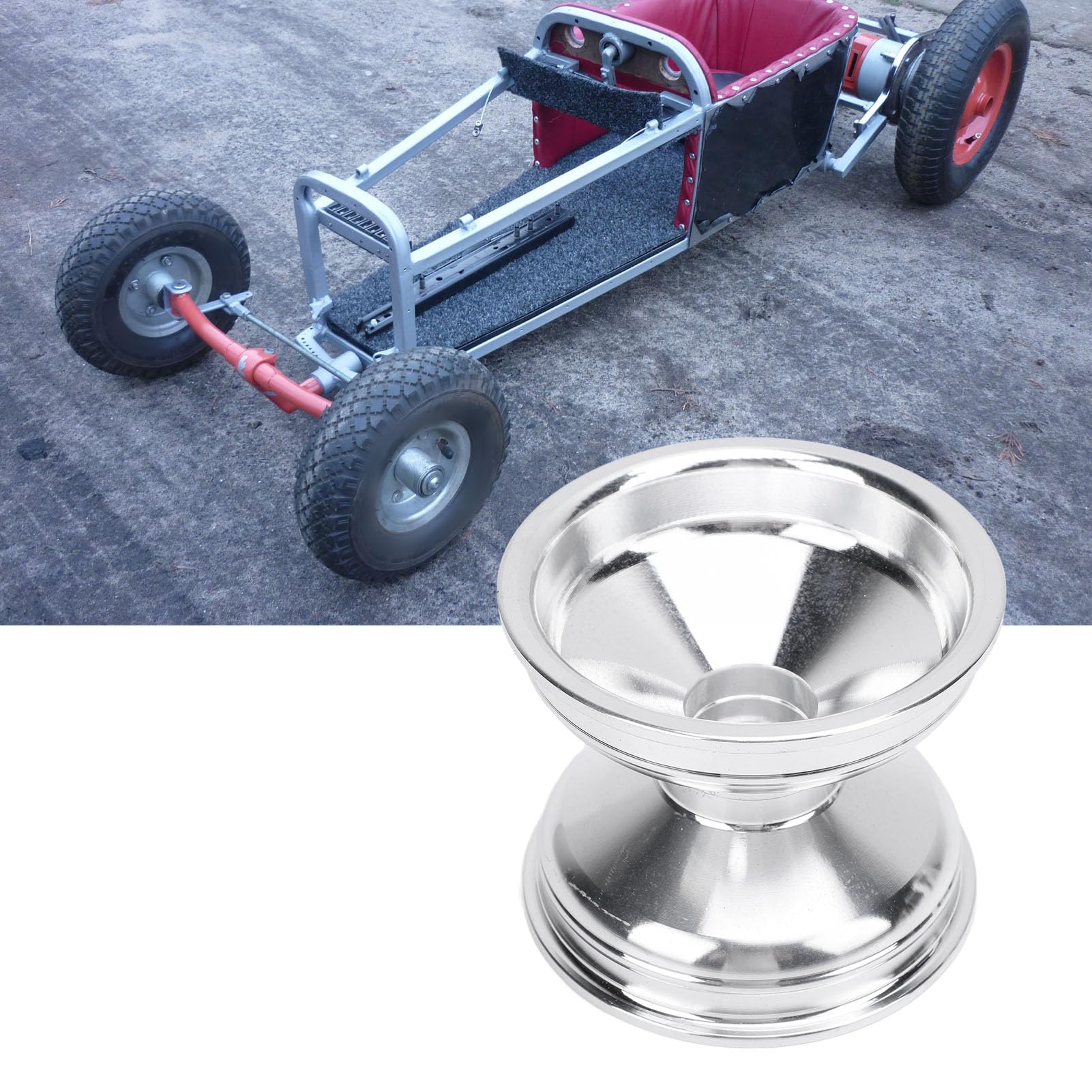 CCYLEZ 10x4.50-5 del Bordo della Ruota ATV, della Ruota Anteriore in Lega di Alluminio per Carrello Kart Utv, Dimensioni 10x4.50-5, per Cerchi di Ruota Anteriore