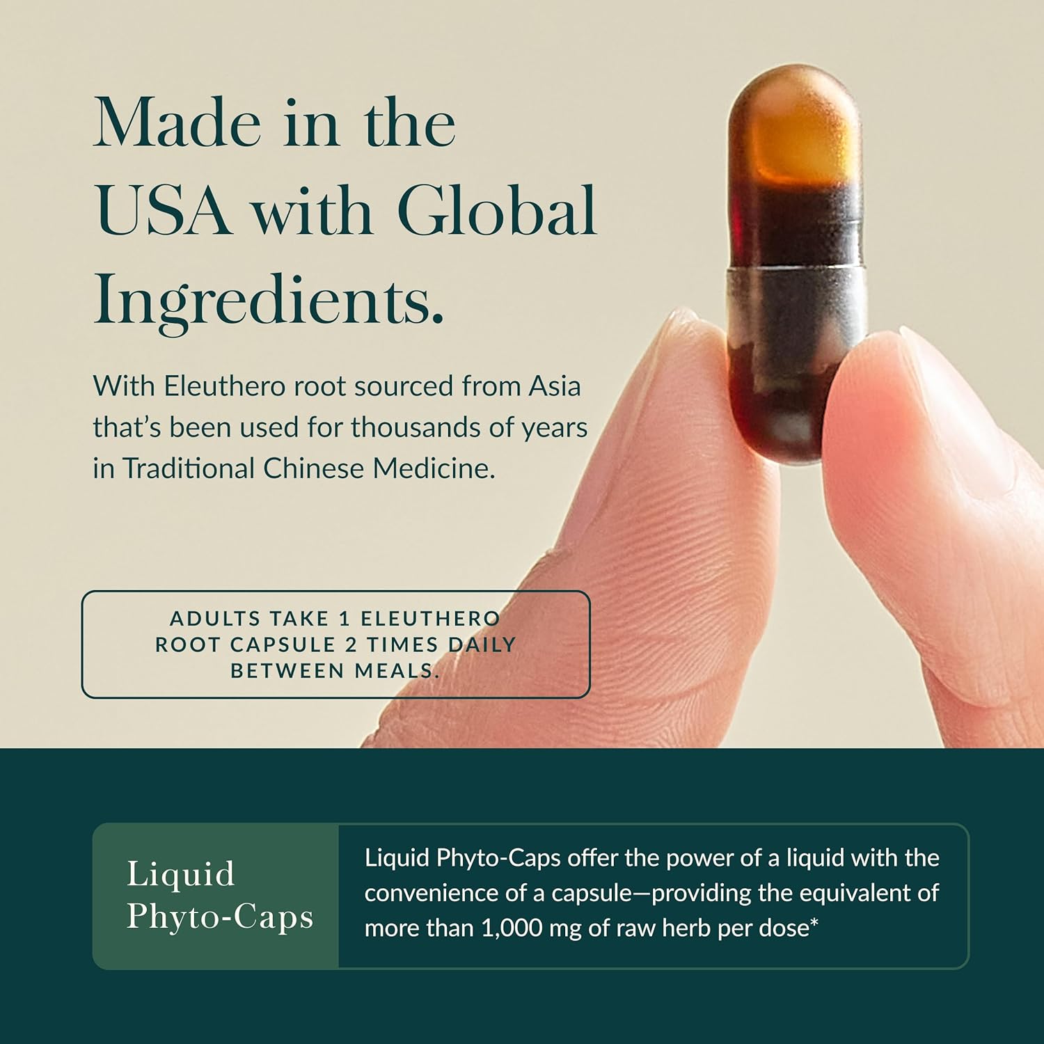 Gaia Herbs Eleuthero Root - Energy, Stamina & Mental Endurance Support* - Eleuthero Root (Siberian Ginseng) Adaptogen Herbal Supplement - 60 Vegan Liquid Phyto-Capsules (60 Servings) - Image 4