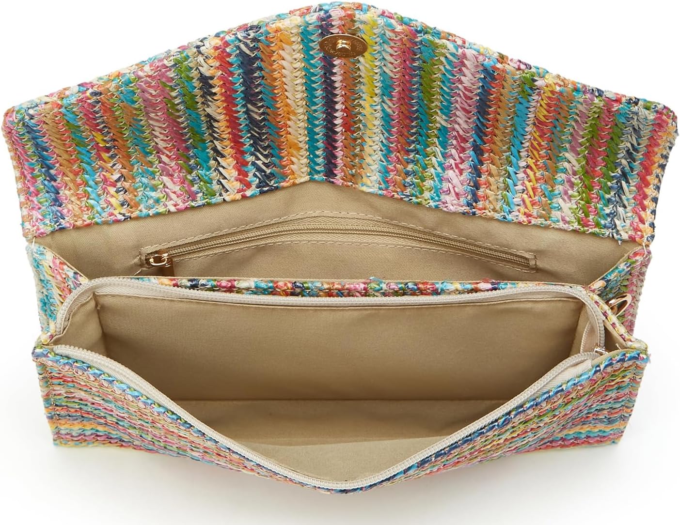 Straw Envelope Clutch for Women Stylish Evening Clutch Beach Shoulder Crossbody Chain Purse Summer Woven Hobo Bag 2026