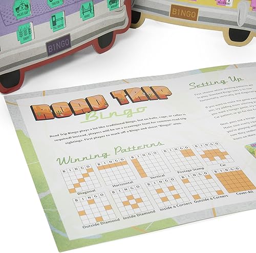 Miniatura 7 de Imagination Generation Bingo de viaje por carretera - Juego de bingo de viaje por carretera para familias en viajes por carretera y vacaciones - 4