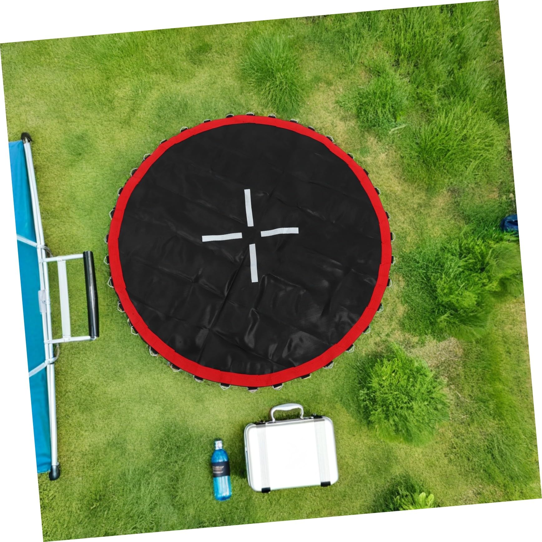 Kisangel Tappeto Elastico per Trampolino Sostituzione Resistente Tessuto Durevole Rete Traspirante Installazione Rapida Adatto per Fitness all Aperto e Uso Domestico