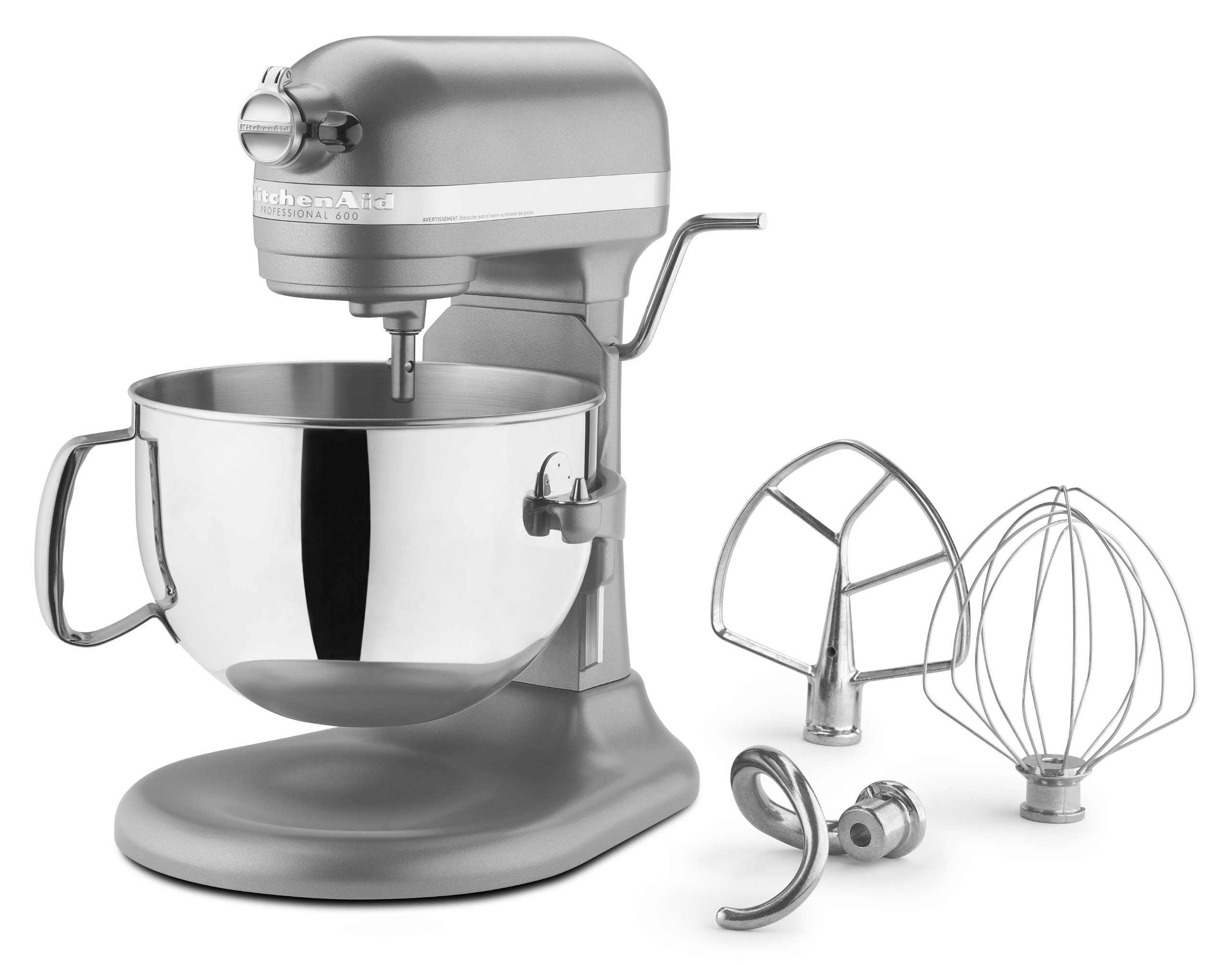 KitchenAid KP26M1PSL Professional 600 Series 6-Quart Stand Mixer