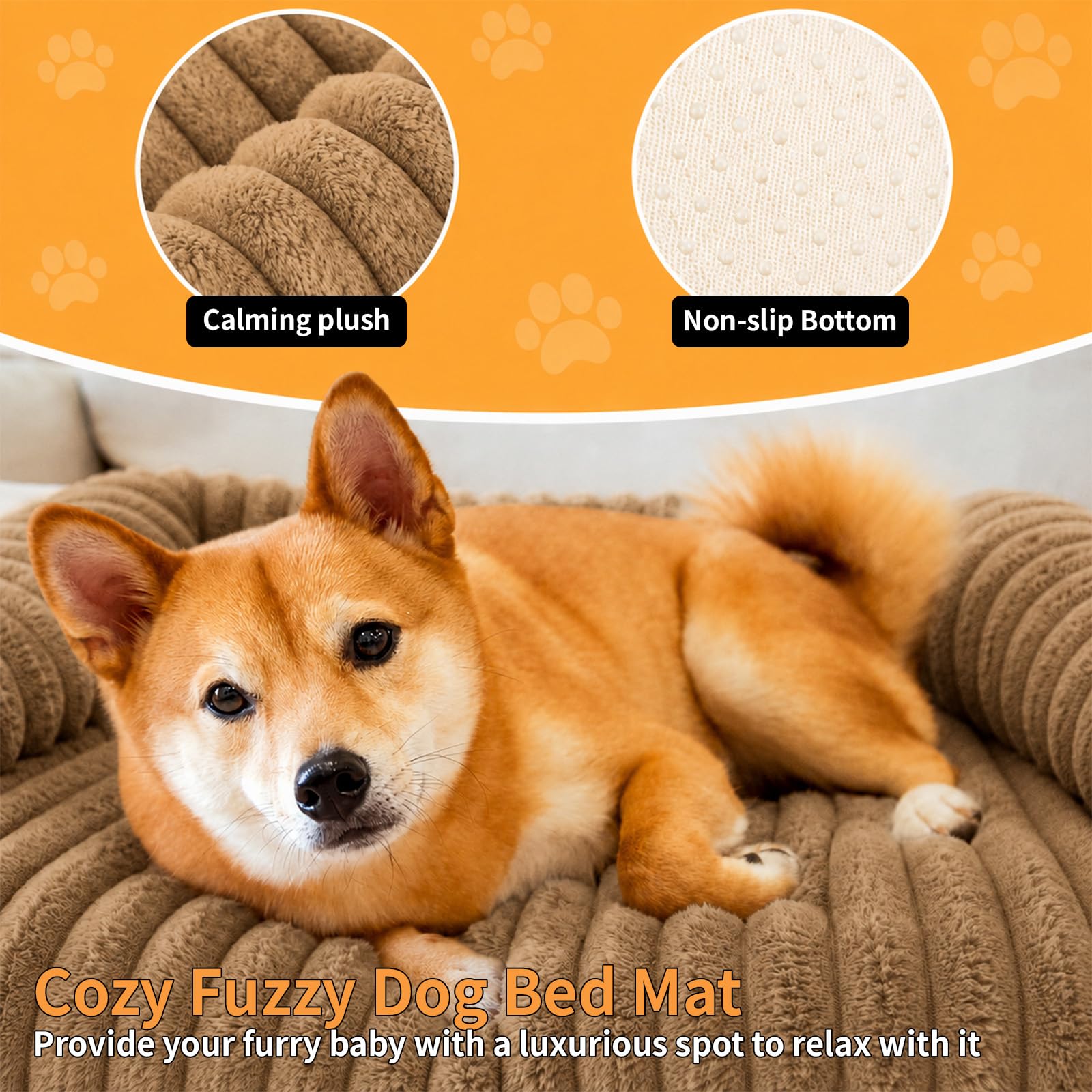 Deep Dream Wasserdichte Hunde-Couch/Matte für große Hunde mit abnehmbarem Bezug