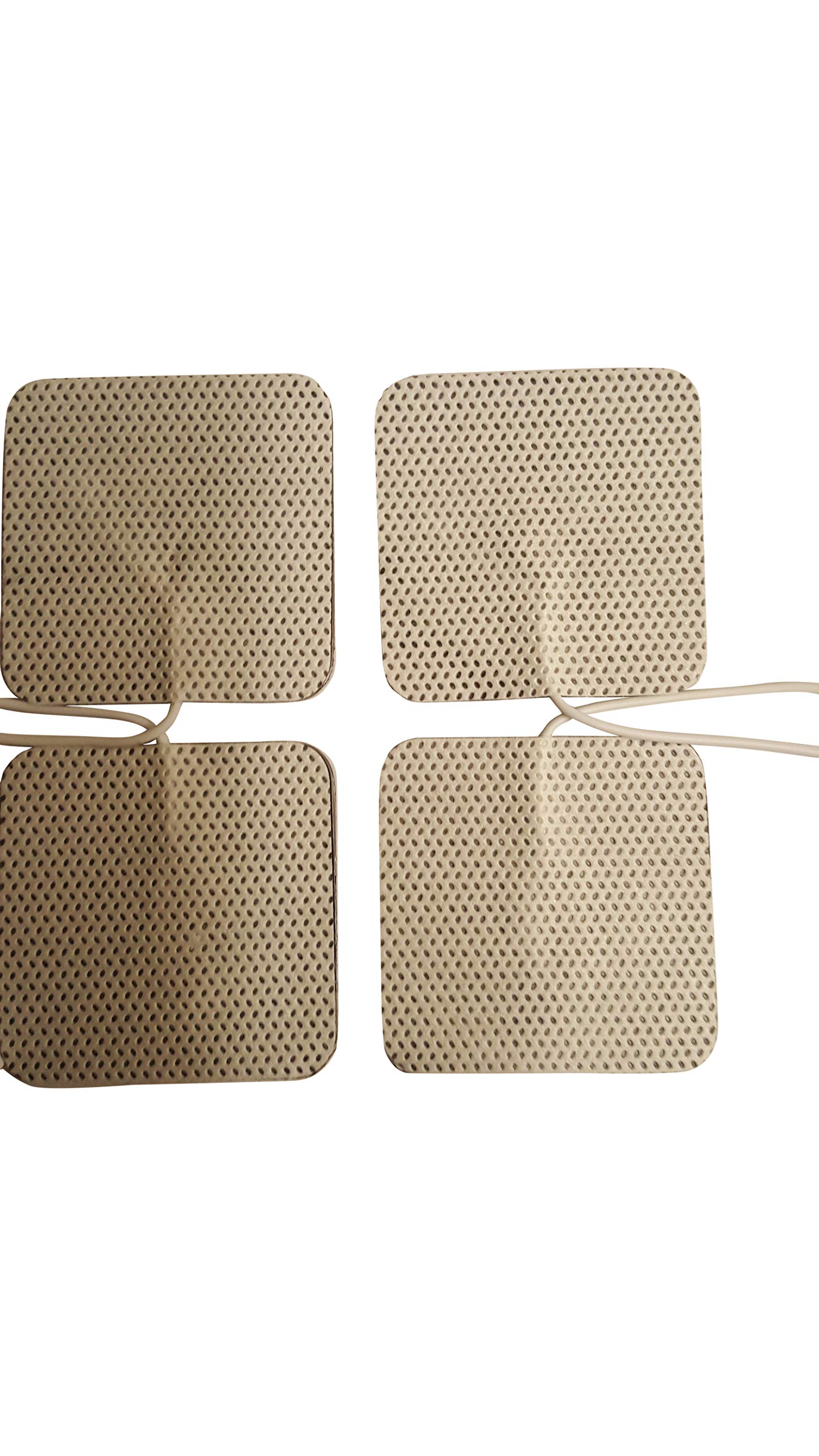 Tulimed Pack of 20 TENS Unit Electrodes Pads 2x2 Replacement Pads Electrode Premium Patches for Electrotherapy (2" Pads 2mm Pin) (Pack of 20)