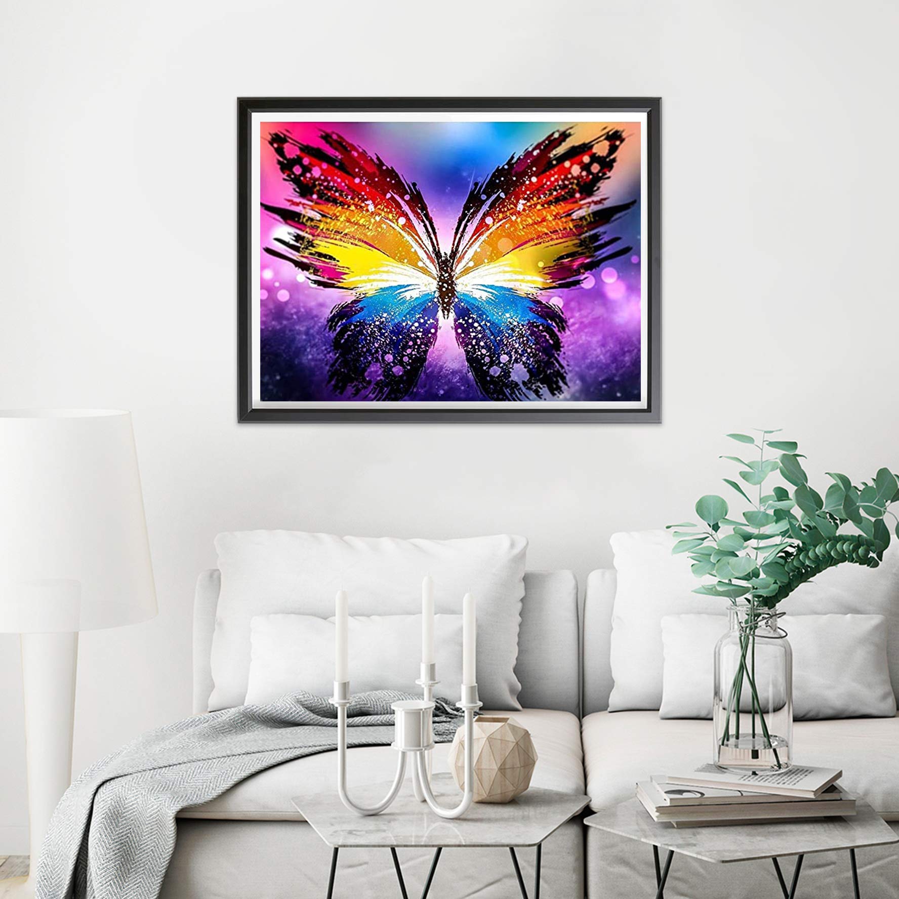 5D Diamond Painting Rond Personnalisé Fleur Livre, Diamant Peinture Kit