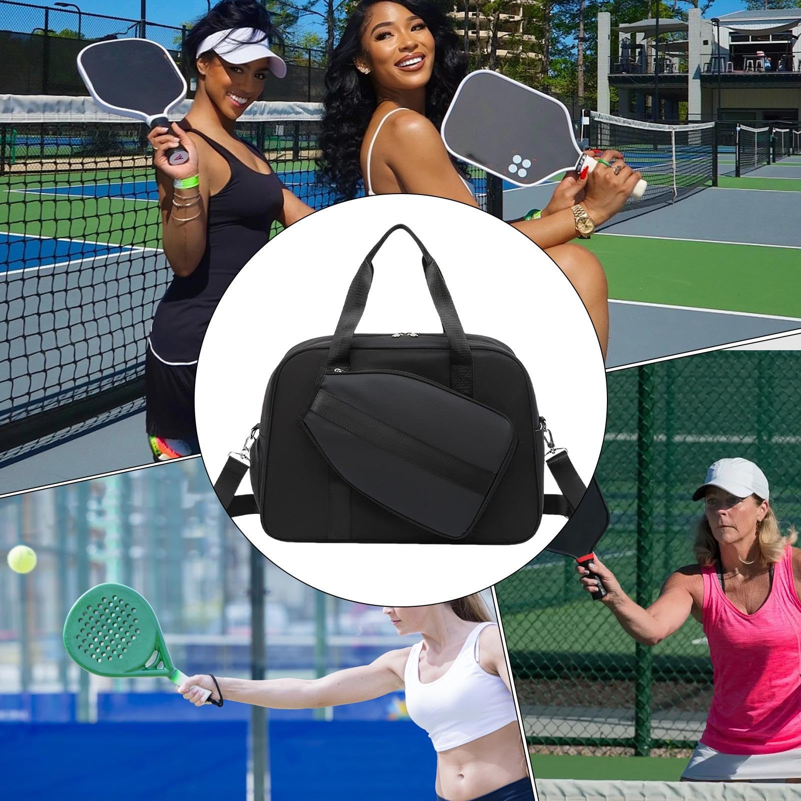 Torba Na Pickleball Na Rakietę Tenisową Z Komorą Na Buty