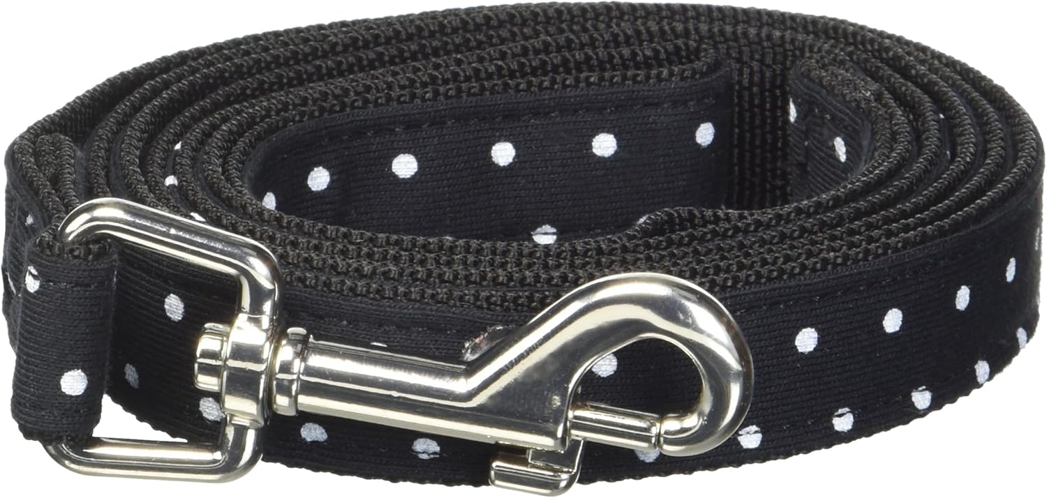 Puppia Dotty Dog Leash Polka Dot Pattern for Summer Fashion for Small Dogs 55 Inches - Beige - Large