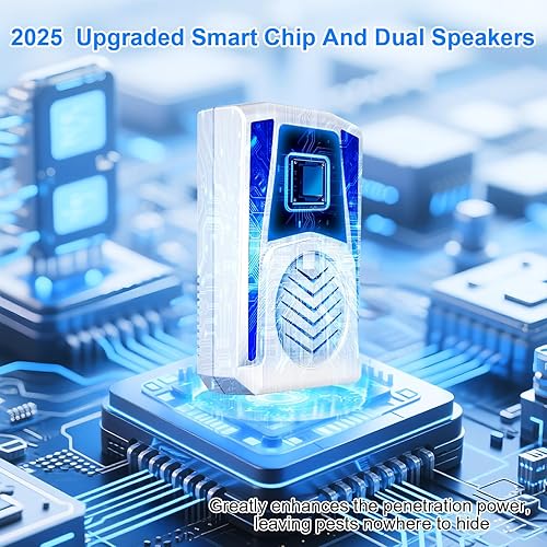 Miniatura 7 de Paquete de 6 repelentes ultrasónicos de plagas mejorados, repelente ultrasónico para ratones para ahuyentar ratones, mosquitos, moscas, cucarachas,