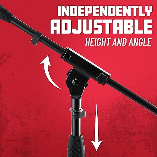 Miniatura 2 de Gator Frameworks Soporte de micrófono de trípode estándar con brazo de pluma, adaptadores de 38" y 58", (GFW-MIC-2010)