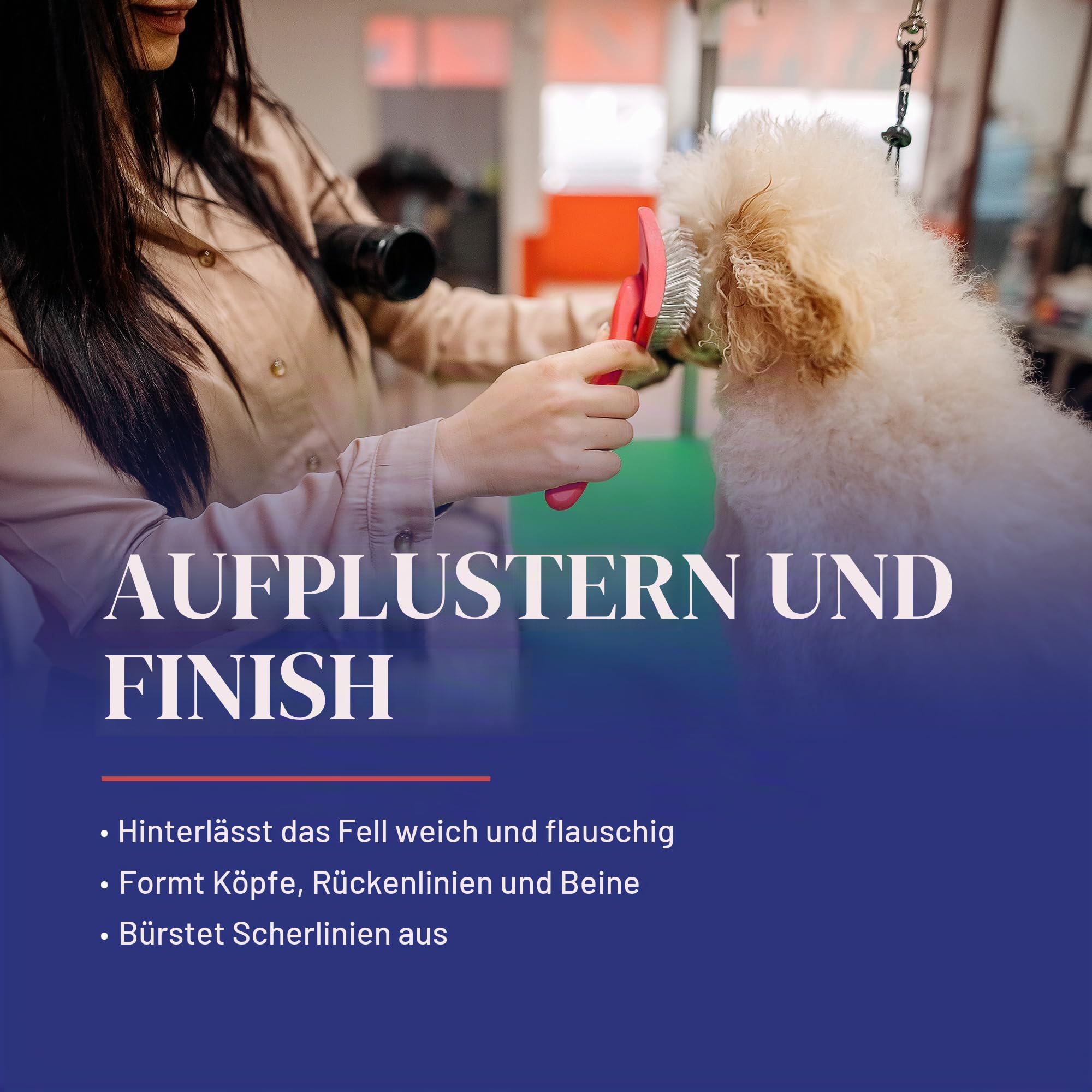 Chris Christensen Big G Coral Slicker Bürste, Pflegen wie ein Profi, Fluff Entwirrung Stil, spart Zeit & Energie, Medium, für Haustiere, perfekt für Hunde & Katzen