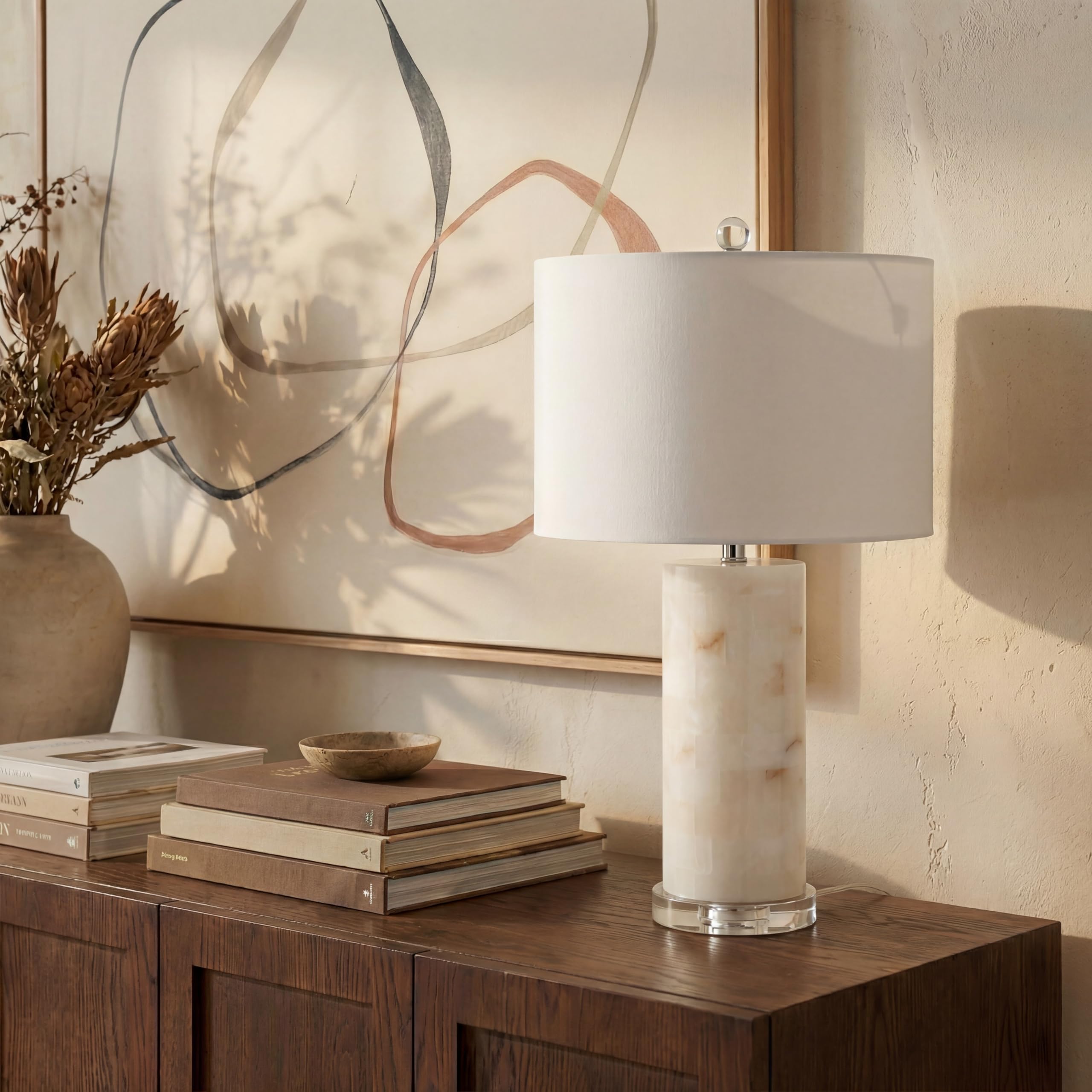 All/LS/COTTON　Msize　ライトグレー SAFAVIEH Couture Massey Round Table Lamp, 27