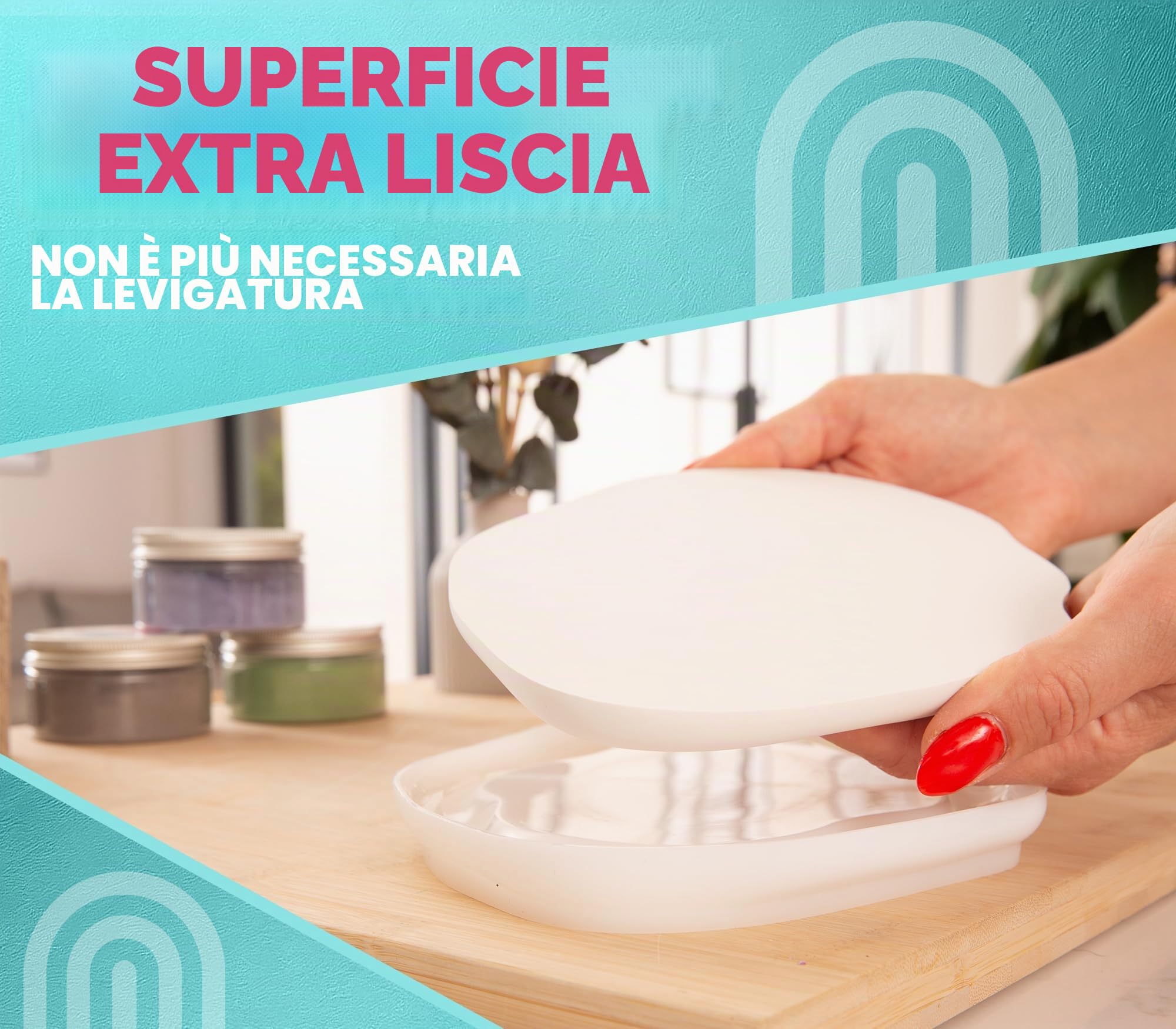Keracraft Polvere di colata bianca 2 x 4,5 kg Colata in rilievo bianco per progetti creativi