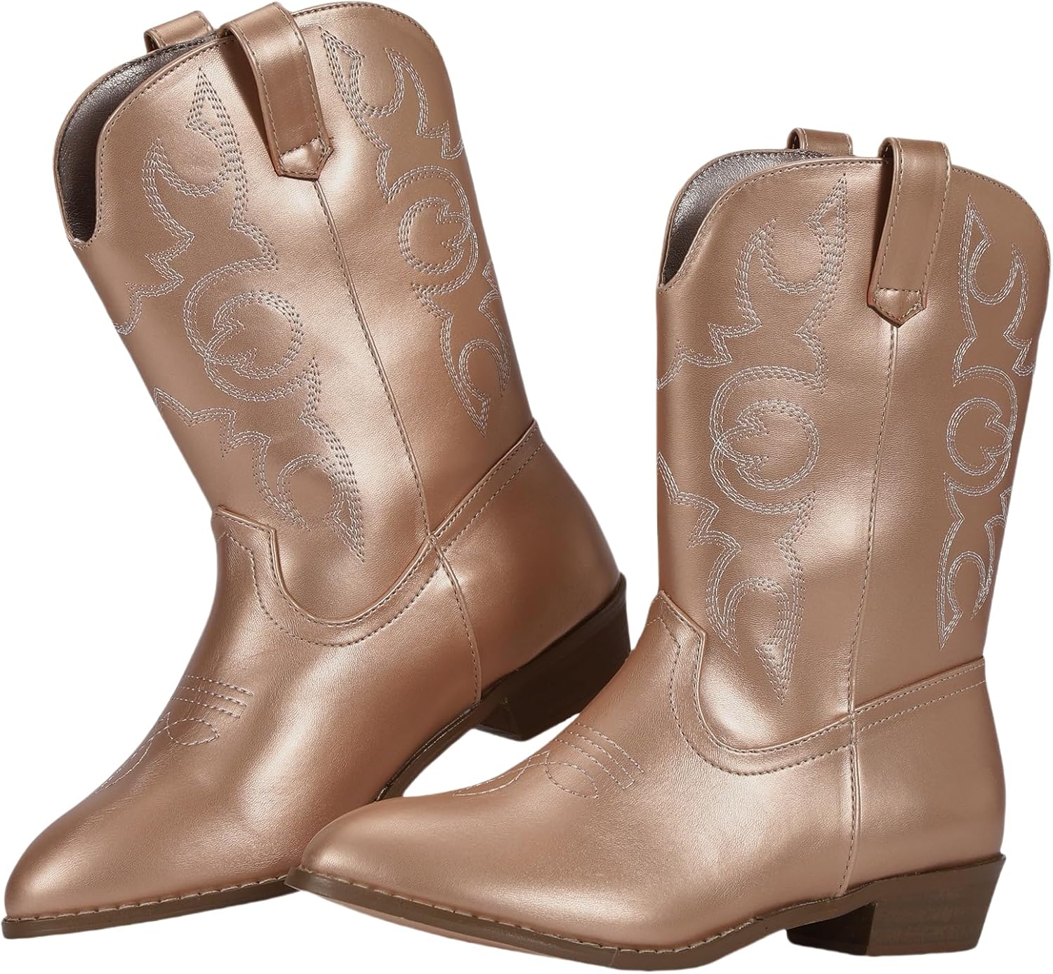 RLW Kids Cowboy Boots for Boys Girls, Riding Western Cowgirl Boot for Toddler Youth Big Kid