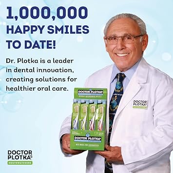 MOUTHWATCHERS Soft Flossing Manual Toothbrush for Adults, 20 Count Box, Ultra Clean, Good for Sensitive Teeth and Gums, by Dr. Plotkas