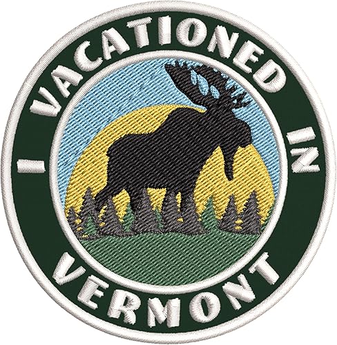 Miniatura 3 de I Vacationed in Vermont - Parches decorativos bordados de 3.5 pulgadas, para planchar o coser, recuerdos de vacaciones, viajes, aventura, tema