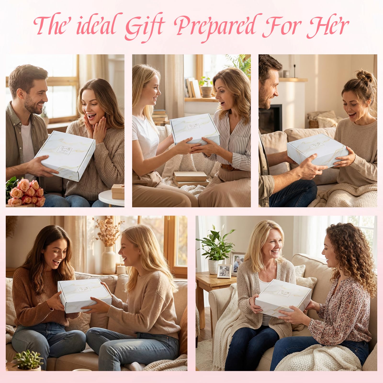 Coffret cadeau pour femme, cadeau d'anniversaire personnalisé pour femme, coffret cadeau de soins personnels, cadeau douillet confortable, pour votre mère, épouse, meilleure amie, grand-mère