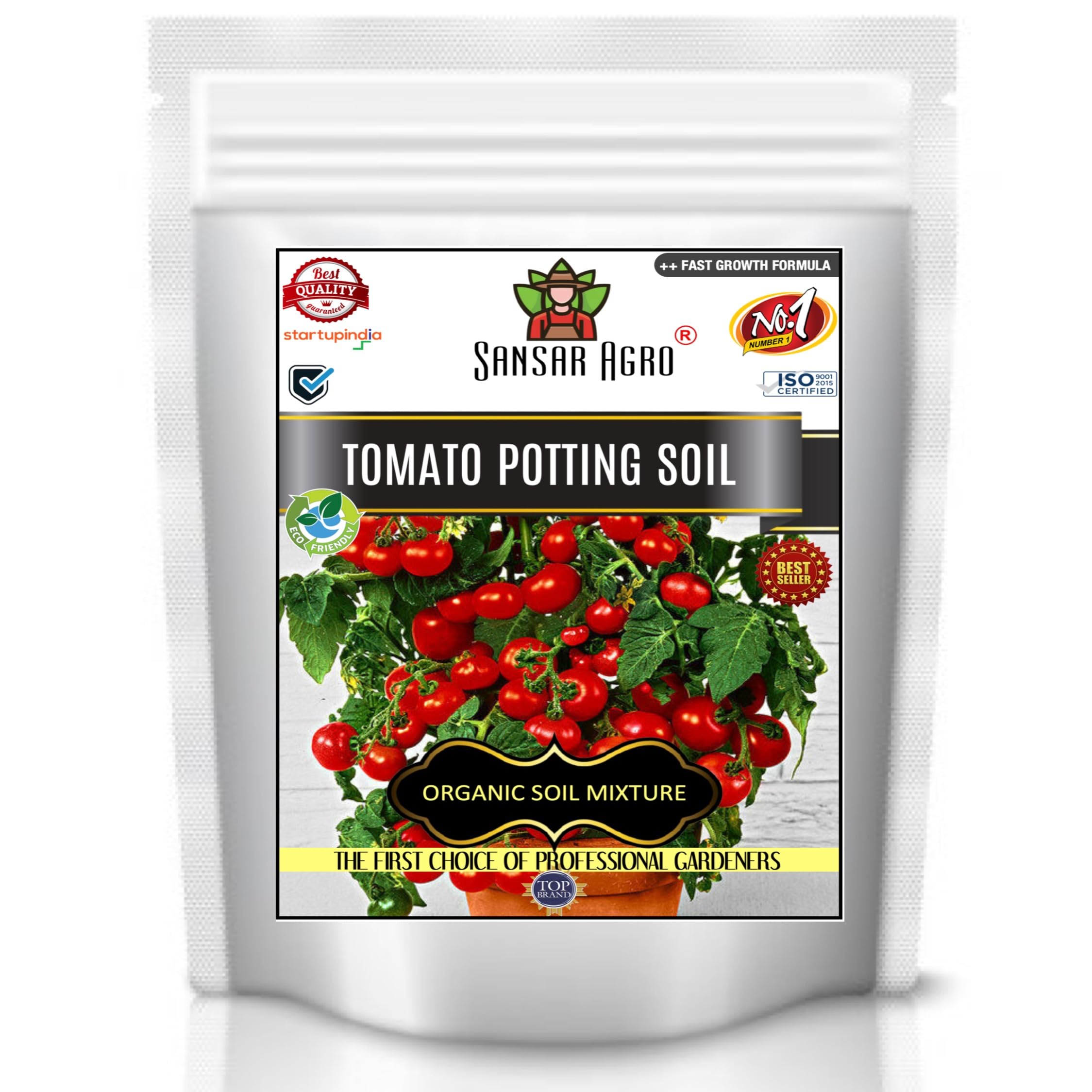 Sansar Agro® Tomato Potting Soil, Essential Organic Soil Mixture for Tomato Plants, Double Filtered with All Required Nutrients and Active Micro-Organism for Healthy Growth (1800 gm)-image-49