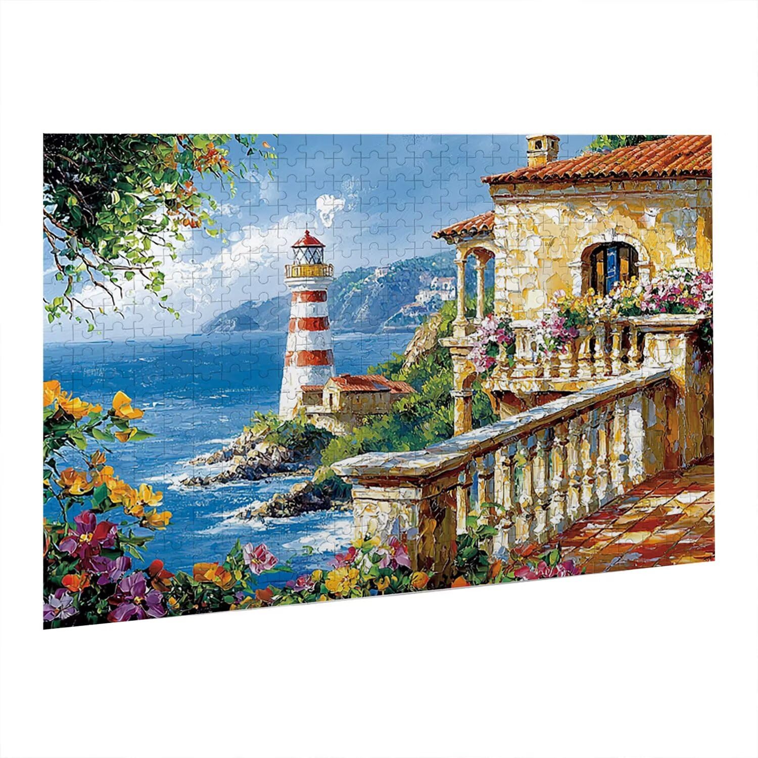 Jigsaw Puzzle, 4000 Pezzi Puzzle Classici, Vista Puzzle Rilassamento Intelligence, Mpossibile Difficile Puzzle Impegnativo per Adulti Puzzle Gioco Familiare, Regalo per Amore Amico Faro fr0-824