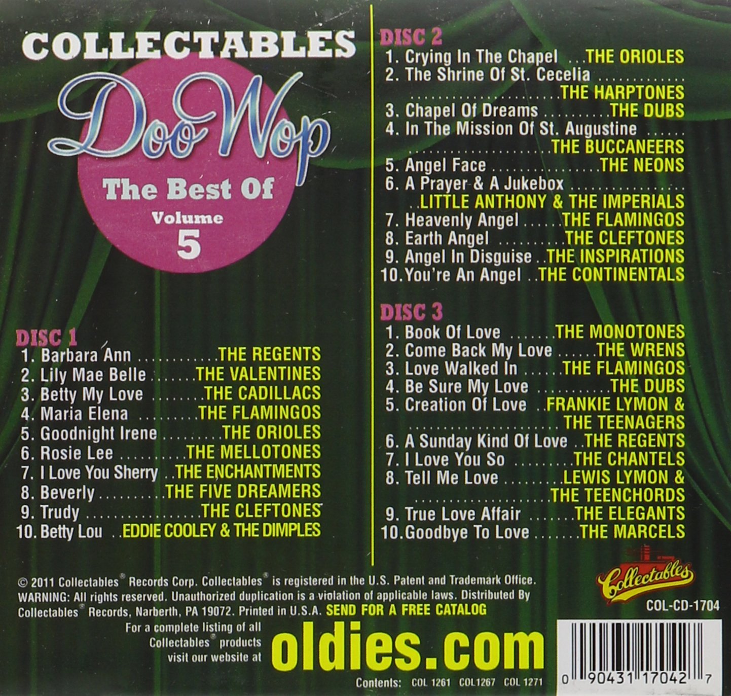 Collectables Doo Wop Volume 5