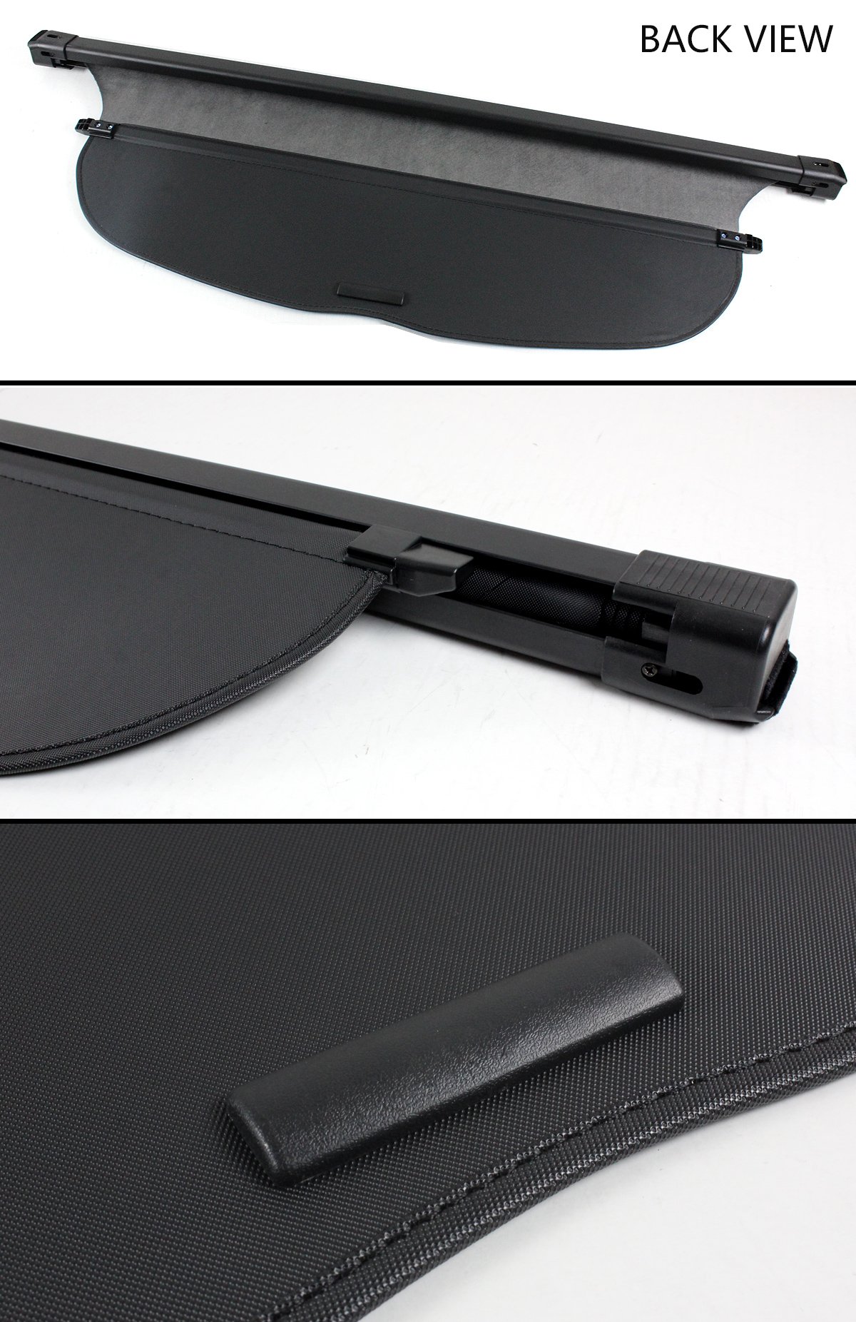 Cuztom Tuning Black Premium Retractable Cargo Cover Luggage Shade Compatible with 2017-2019 Honda CR-V CRV