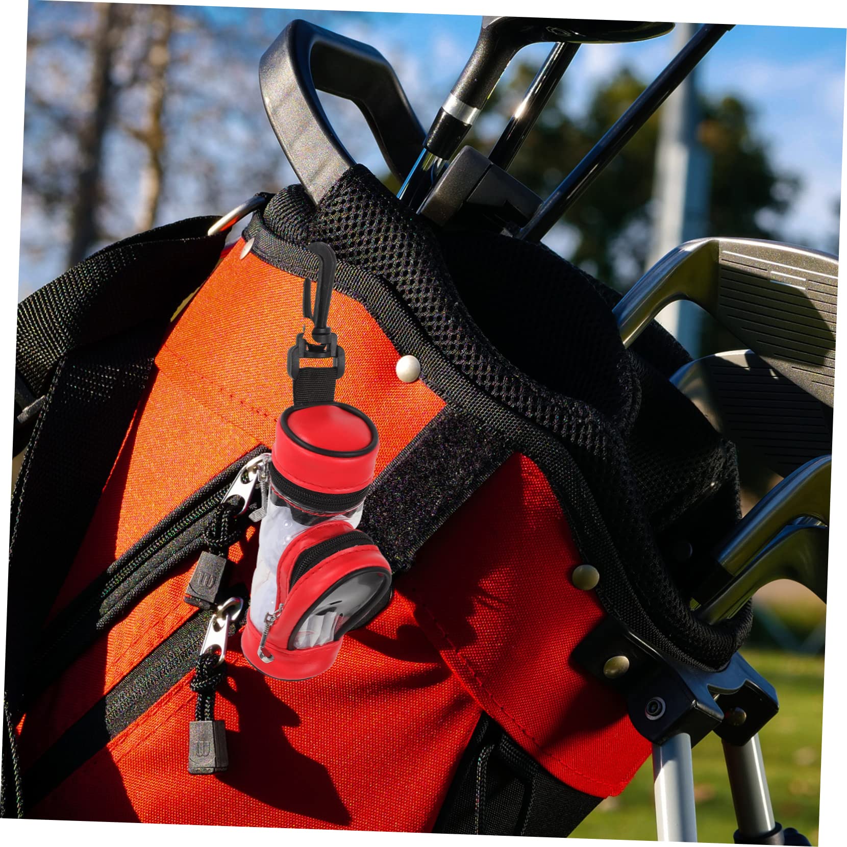 BRIGHTFUFU Golf Ball Holder Waist Pack Lightweight Golfs Bag for Easy Carrying Durable Design for Golf Balls Convenient Accessory for Golfing and Sports Activities