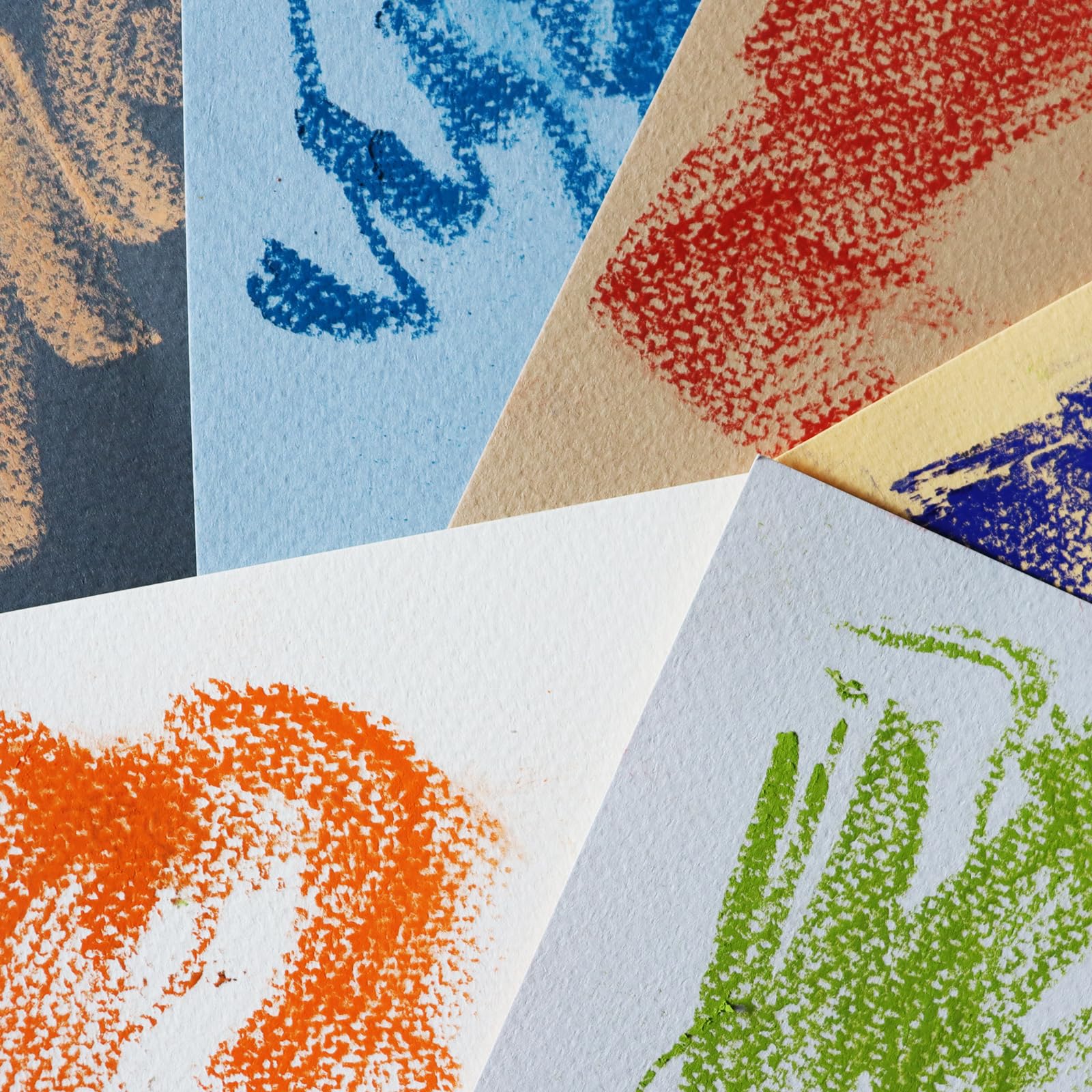 Artway — Blok Pastelowy A4 — Idealny do Pasteli, Węgla i Grafitu — 24 Kartki (48 Stron) 160gsm — 6 Kolorów Mieszanych