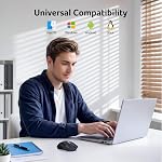Souris sans fil acer pour portable, souris d'ordinateur 2,4 GHz, souris USB sans fil 4000 DPI avec récepteur USB-A, 6 boutons, 5 DPI réglables, pour mains de taille moyenne à grande, pour PC, portable, bureau