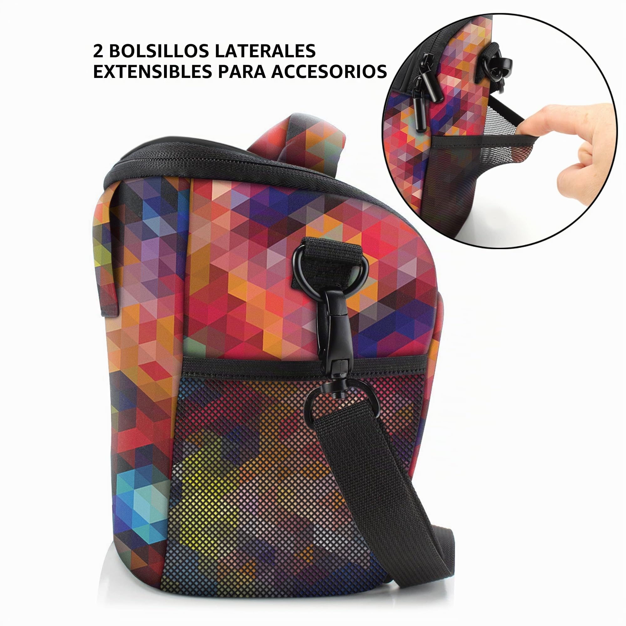 USA Gear Water Resistant Camera Case Holster Bag with Protective Rain Cover for DSLR Cameras