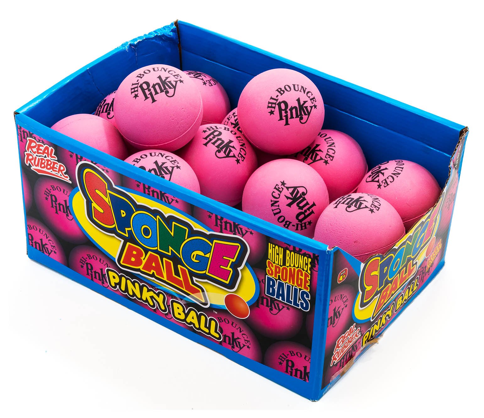 Hi-Bounce Pinky Ball (paquete de 4) pelotas hinchables de 2 pulgadas para niños | Pelotas de rebote alto para deportes de interior y exterior | Pelota de masaje de manos y pies | Recuerdos de 7