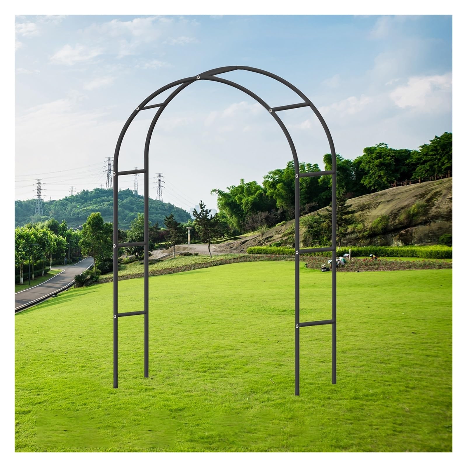 Arche de jardin pour plantes grimpantes tonnelle extérieure de roses