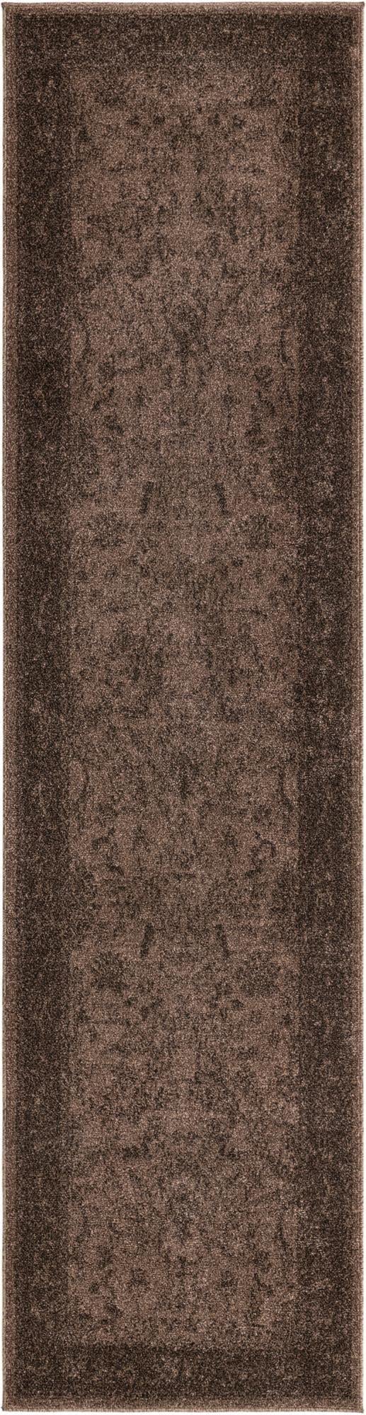 Rugs.com Miranda Collection Rug – 2' 7 x 10' Runner Brown Medium Rug Perfect for Hallways, Entryways