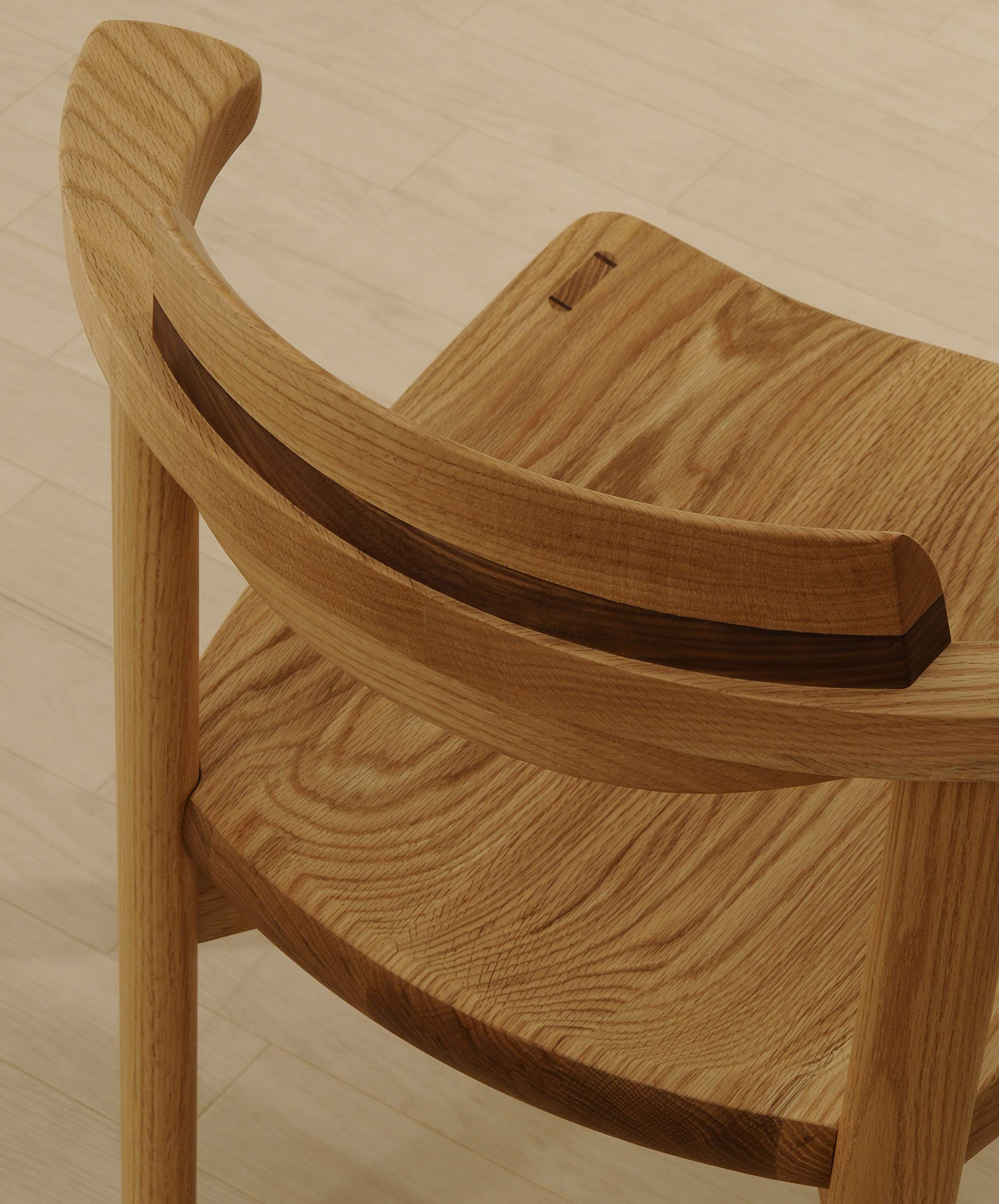 Amazon.co.jp: 筑波産商 飛騨の香り デュオアームチェア(オーク +