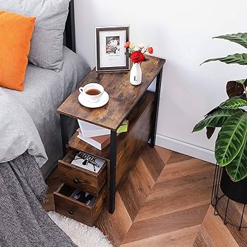 小物 NON BRUSHED LARGE STOLE Amazon.com: HOOBRO End Table, Narrow Chairside Table with