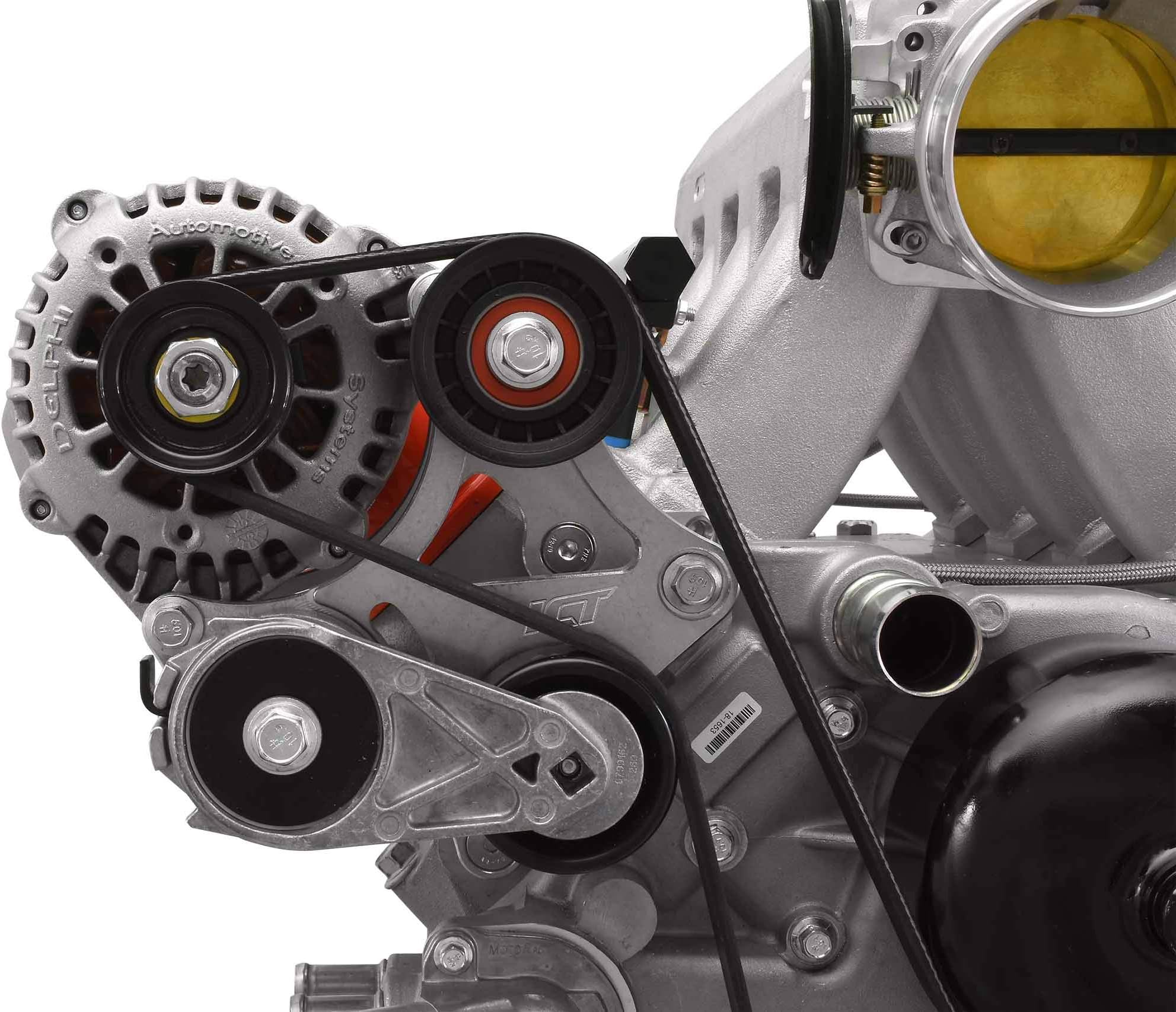 LS1 high Mount Alternator Bracket Relocation Engine Billet Aluminum Compatible with Chevy Z28 Firebird Trans am WS6 GTO LS1 LS2 LS6 LSX 5.7L 6.0L