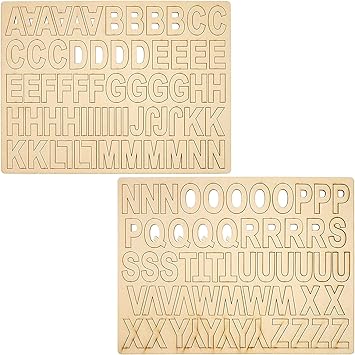 Bright Creations MDF Wood Alphabet Letters for DIY Crafts (120 Count)